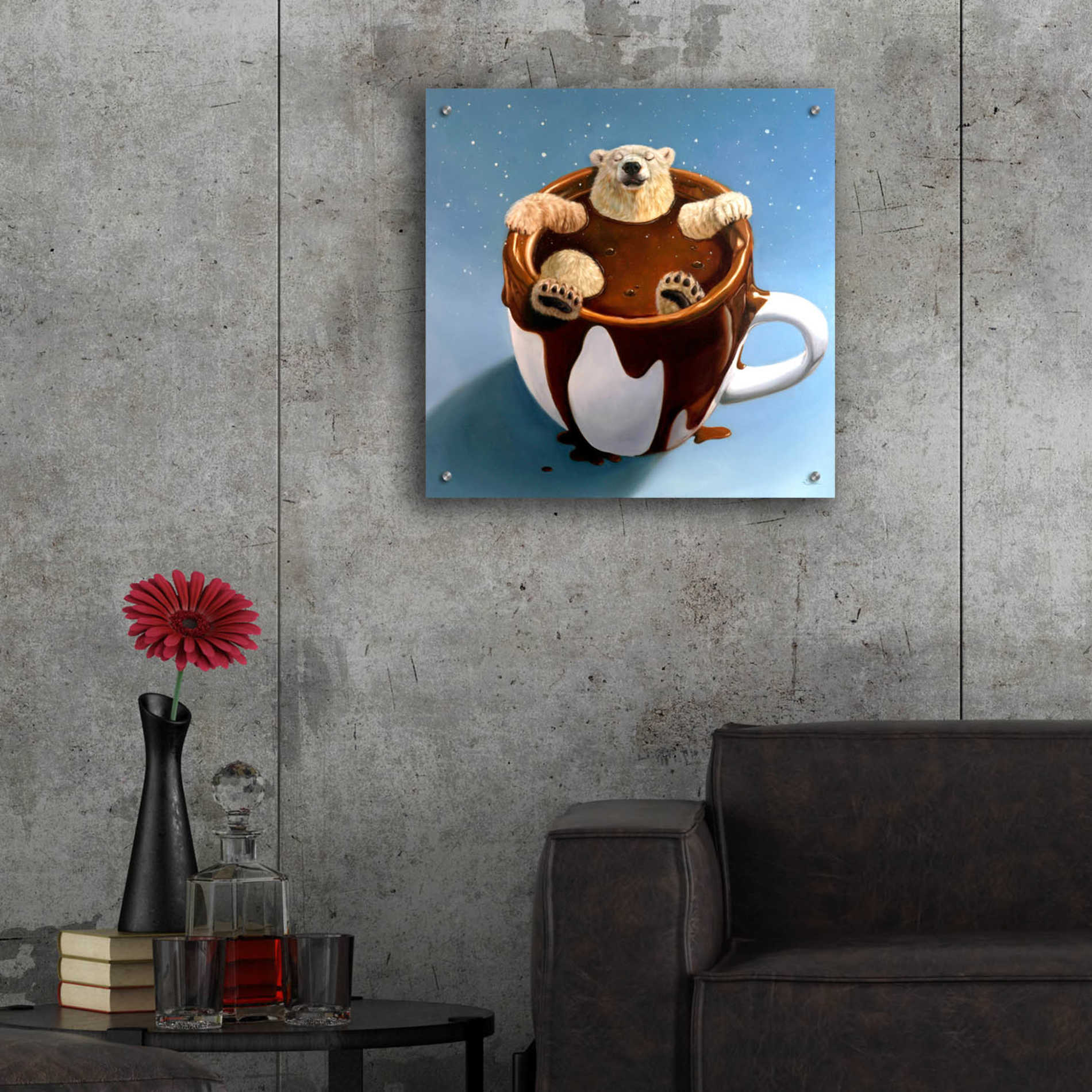 Epic Art 'Chocolate Spa' by Lucia Heffernan, Acrylic Glass Wall Art,24x24