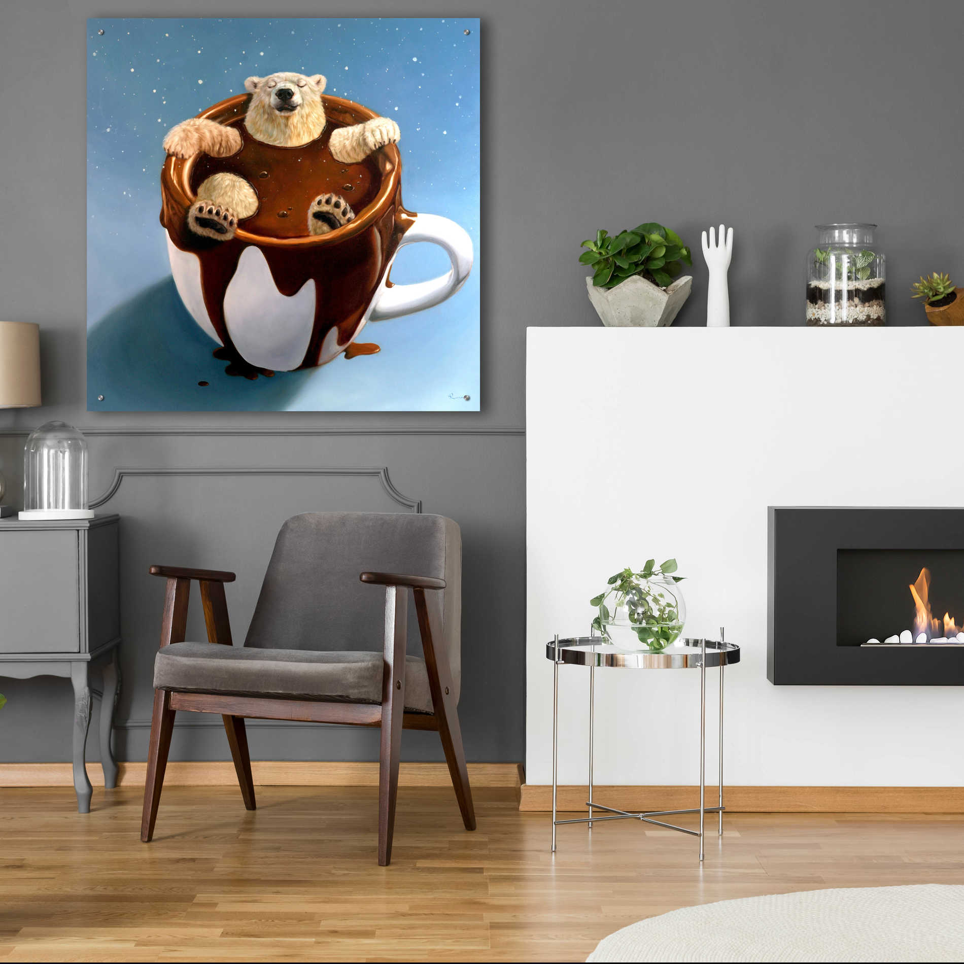 Epic Art 'Chocolate Spa' by Lucia Heffernan, Acrylic Glass Wall Art,36x36