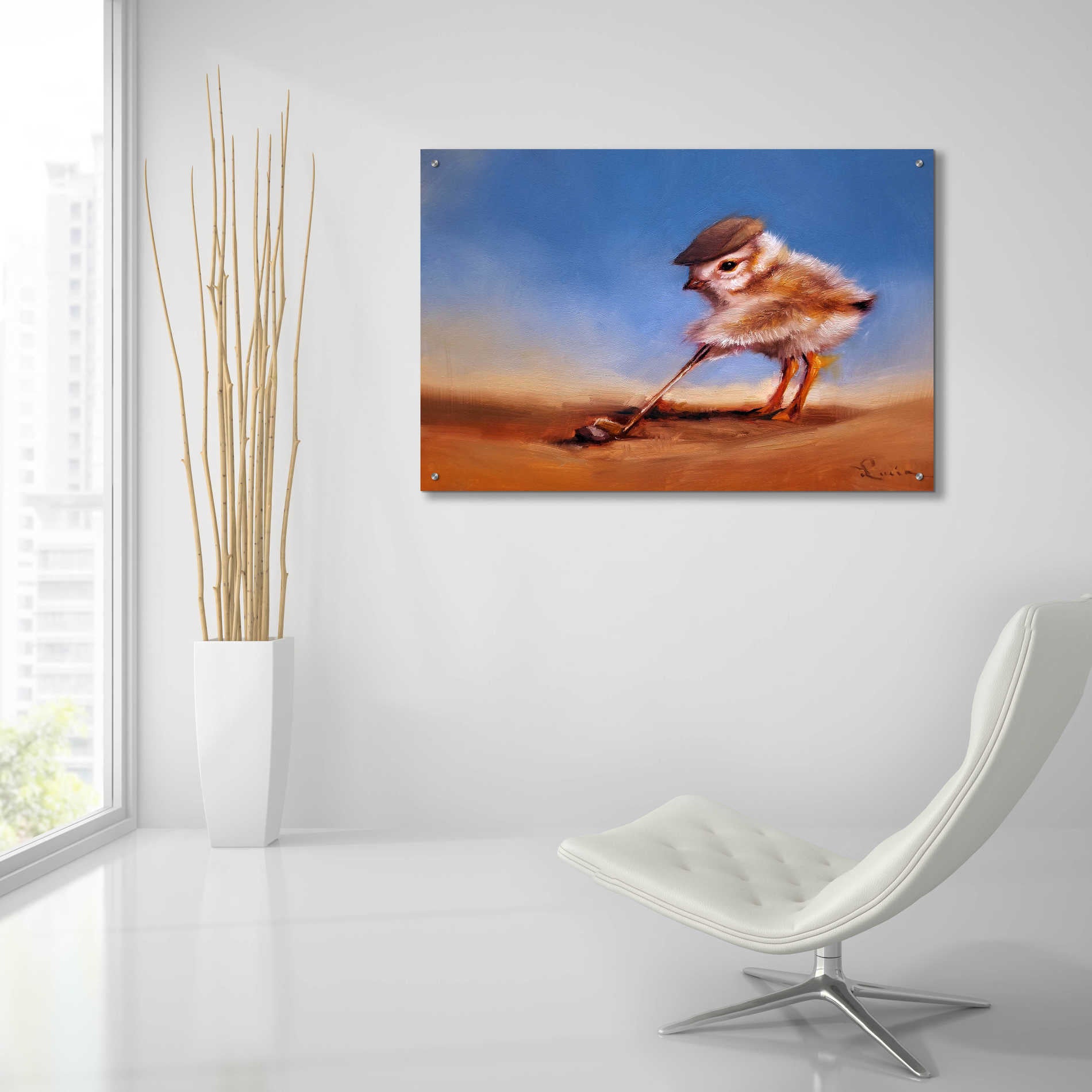 Epic Art 'Birdie Shot' by Lucia Heffernan, Acrylic Glass Wall Art,36x24