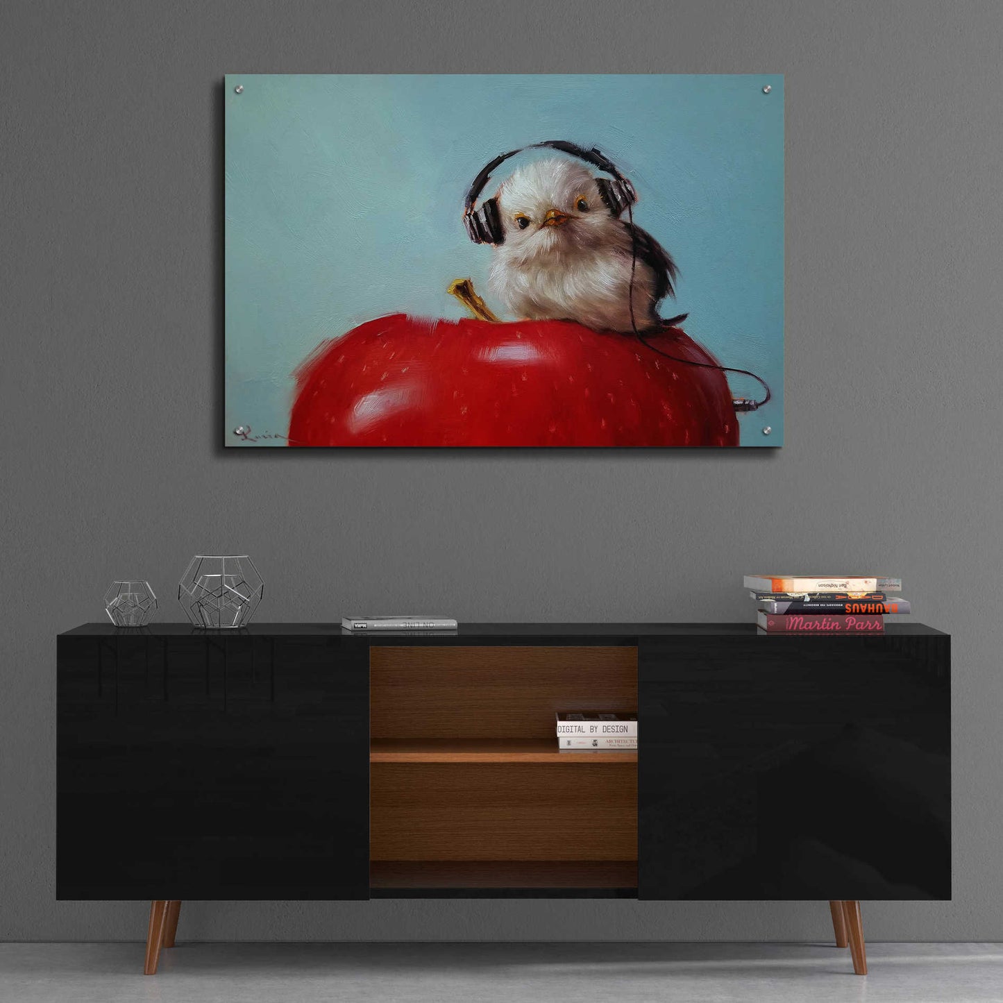 Epic Art 'Apple Music' by Lucia Heffernan, Acrylic Glass Wall Art,36x24