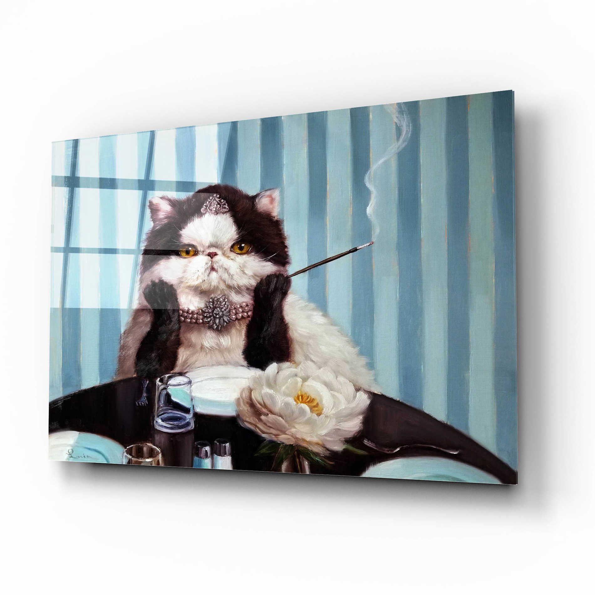 Epic Art 'Breakfast at Tiffanyâ€™s' by Lucia Heffernan, Acrylic Glass Wall Art,16x12