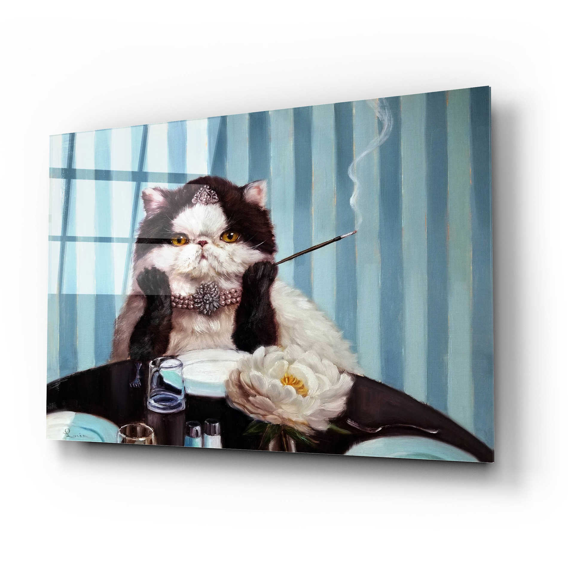 Epic Art 'Breakfast at Tiffanyâ€™s' by Lucia Heffernan, Acrylic Glass Wall Art,24x16