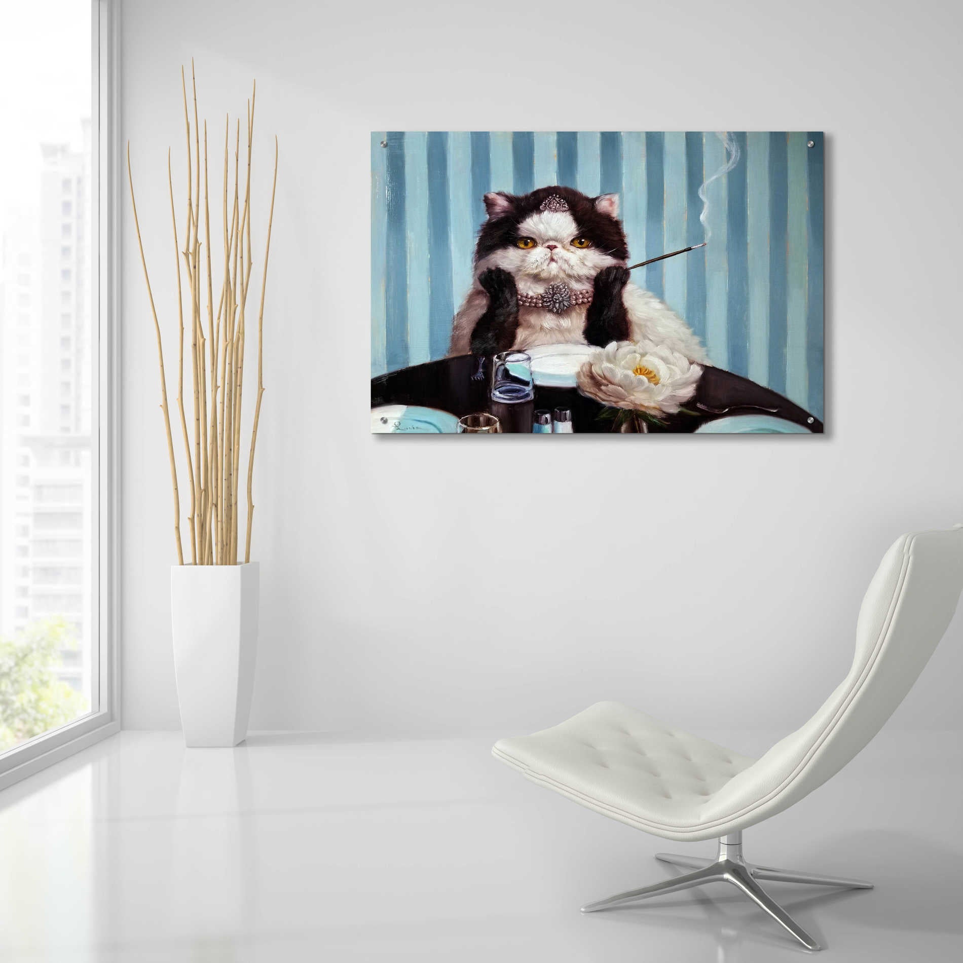 Epic Art 'Breakfast at Tiffanyâ€™s' by Lucia Heffernan, Acrylic Glass Wall Art,36x24