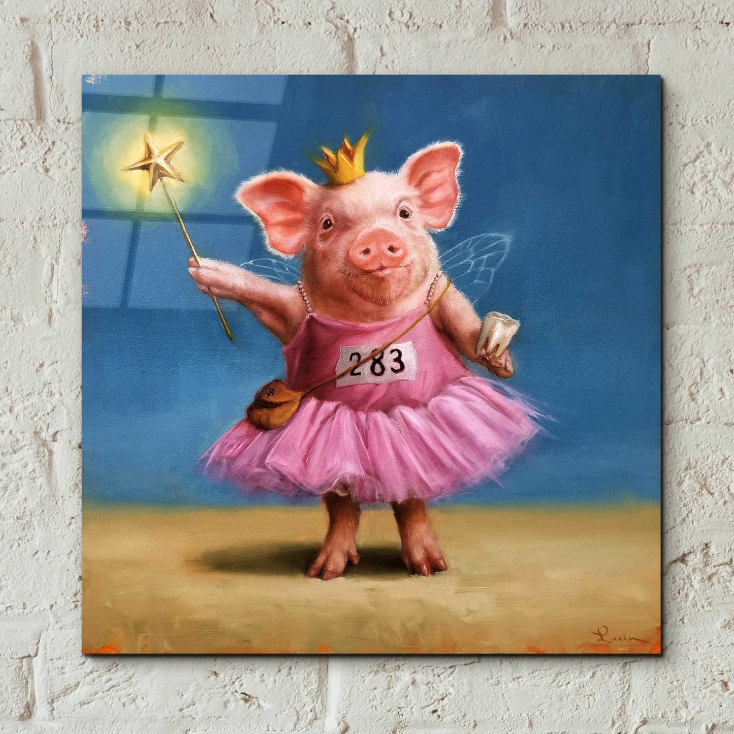 Epic Art 'Tooth Fairy' by Lucia Heffernan, Acrylic Glass Wall Art,12x12