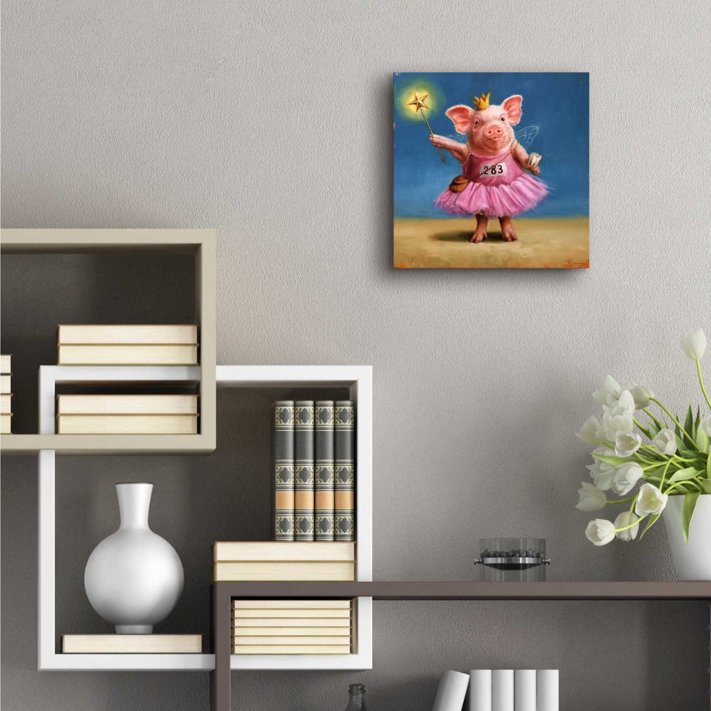 Epic Art 'Tooth Fairy' by Lucia Heffernan, Acrylic Glass Wall Art,12x12