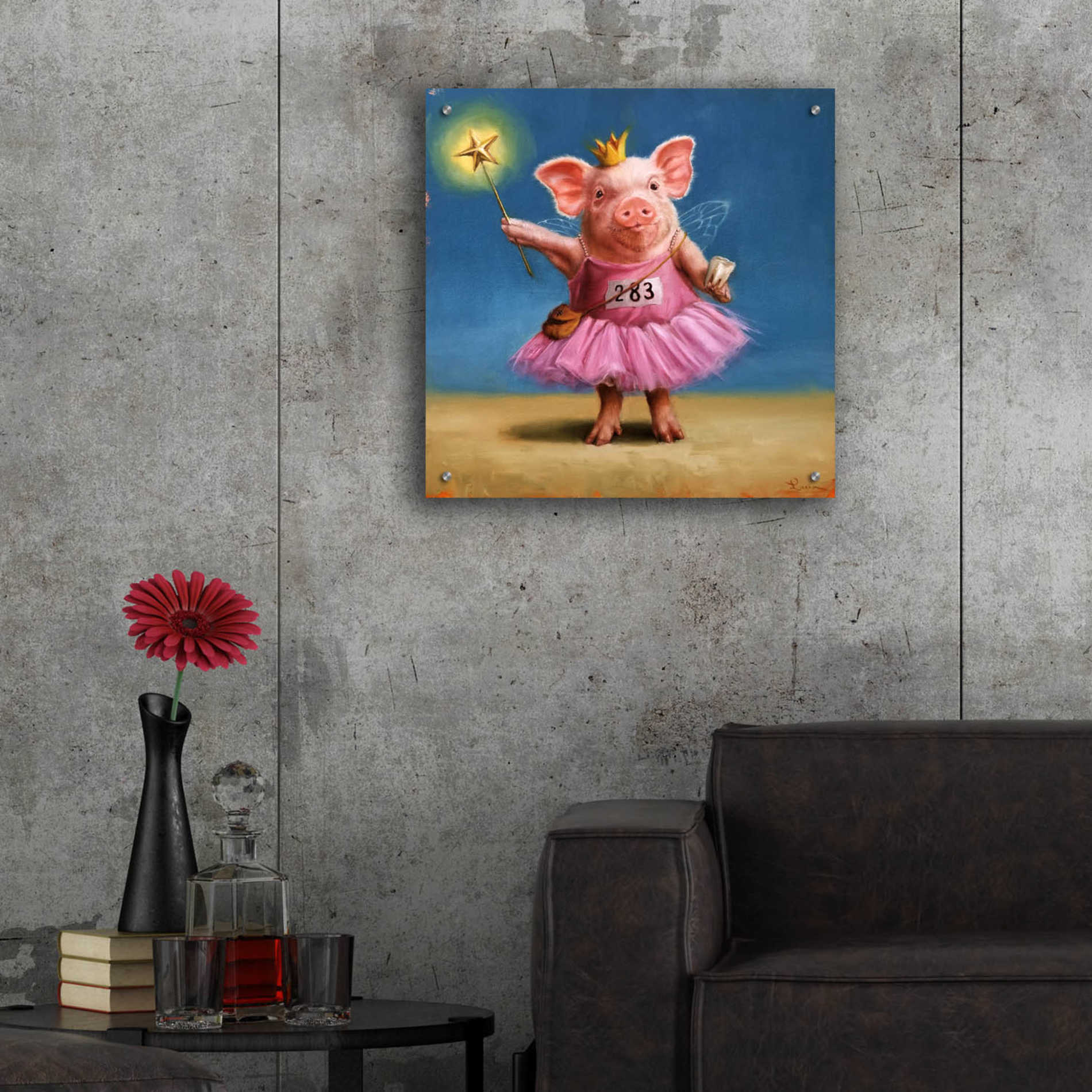 Epic Art 'Tooth Fairy' by Lucia Heffernan, Acrylic Glass Wall Art,24x24