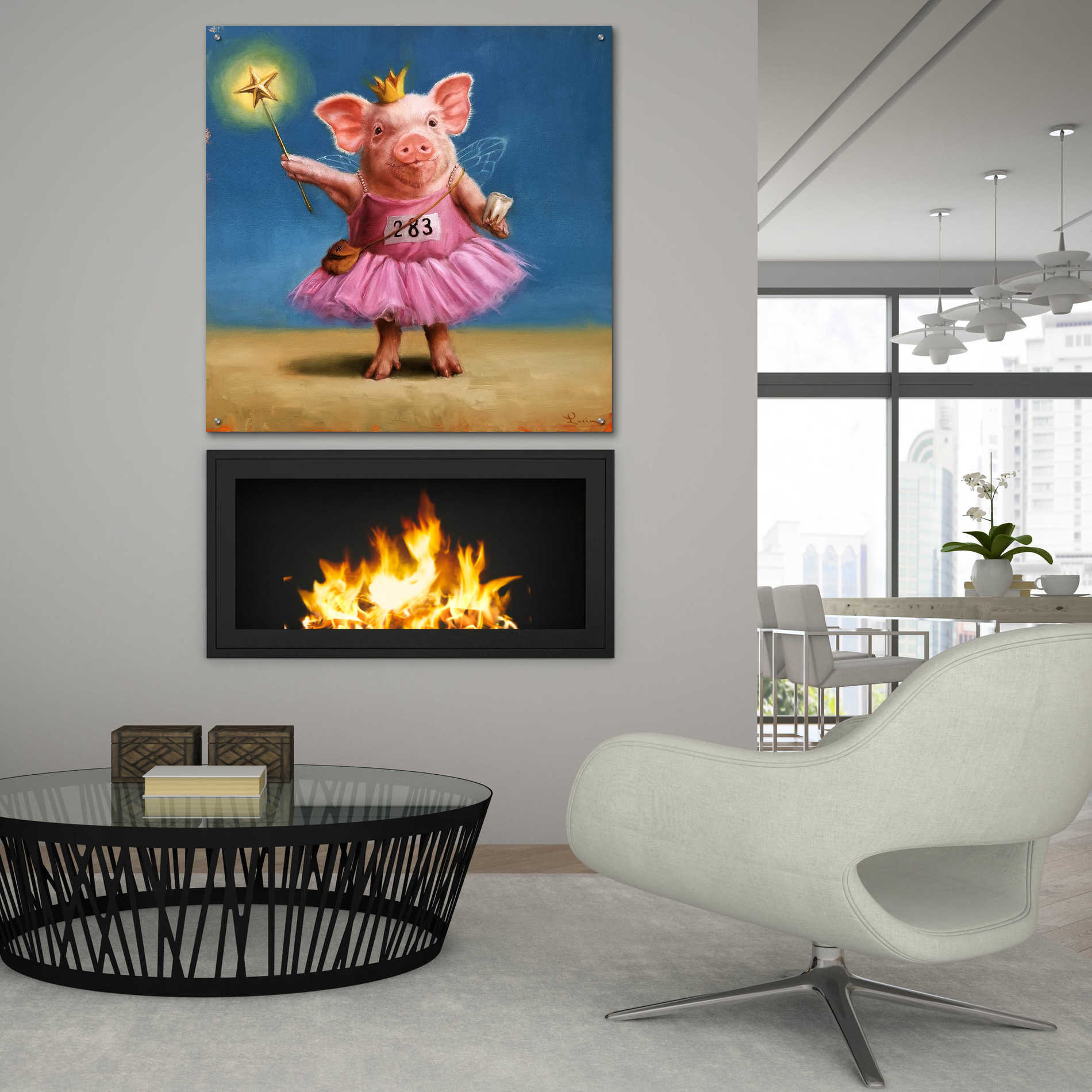 Epic Art 'Tooth Fairy' by Lucia Heffernan, Acrylic Glass Wall Art,36x36