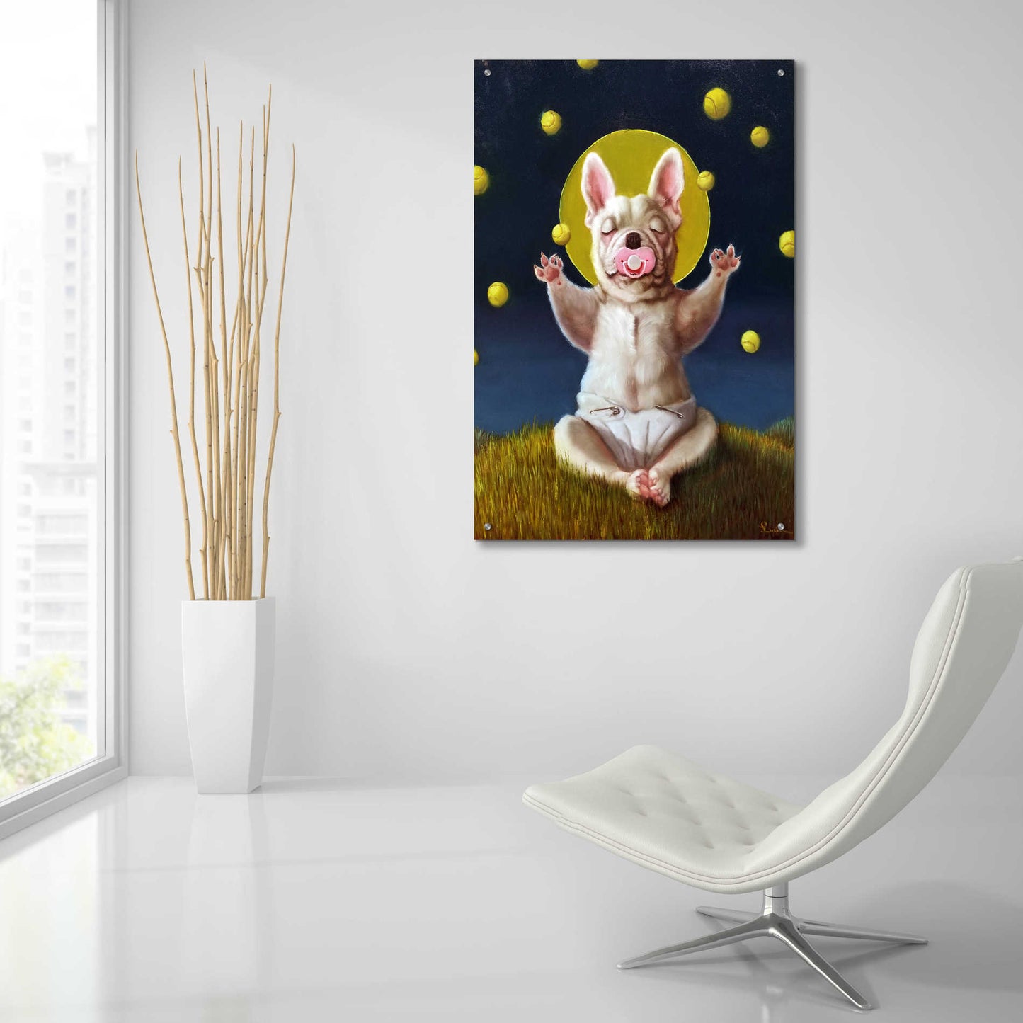 Epic Art 'Puppy Dreams' by Lucia Heffernan, Acrylic Glass Wall Art,24x36