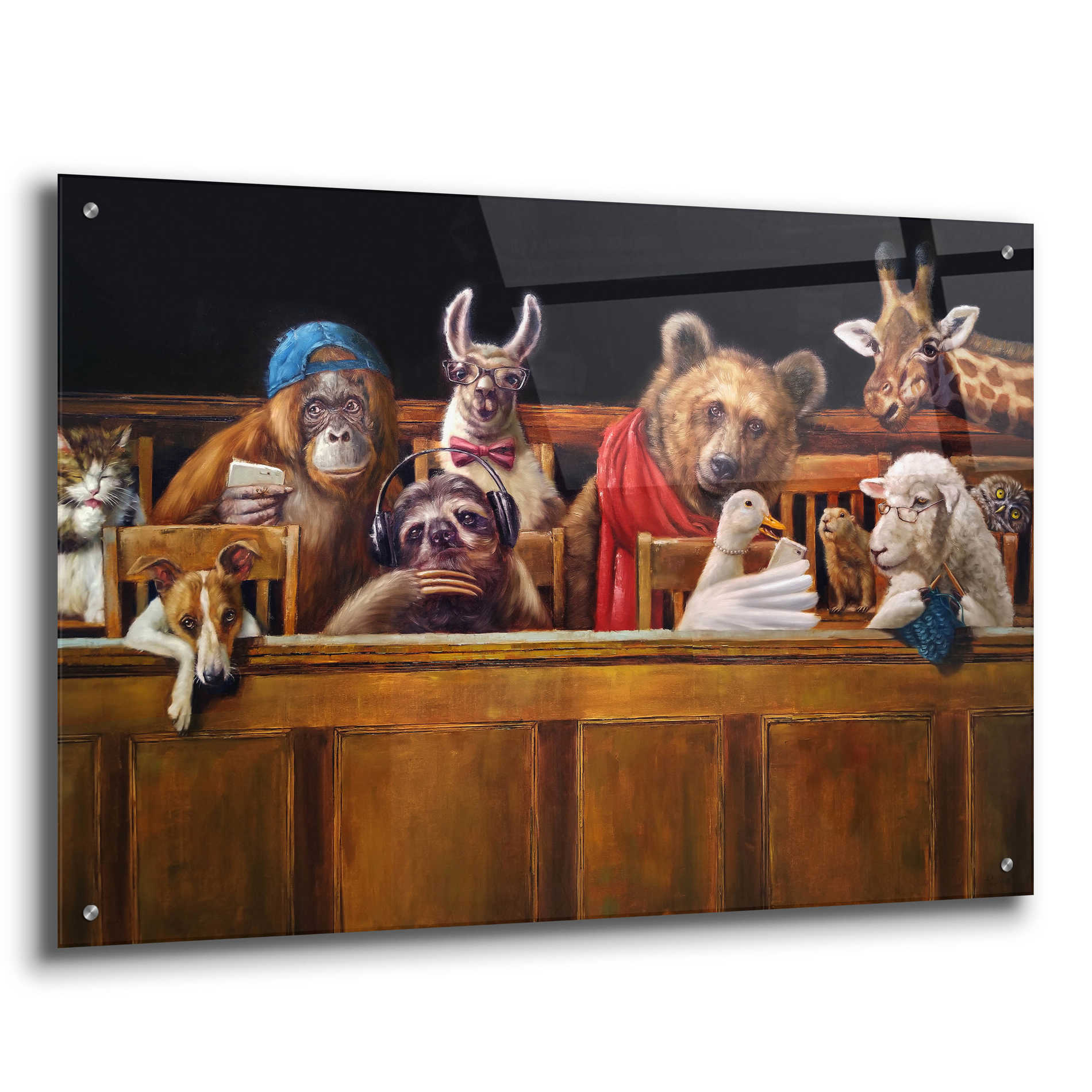 Epic Art 'We The Jury' by Lucia Heffernan, Acrylic Glass Wall Art,36x24