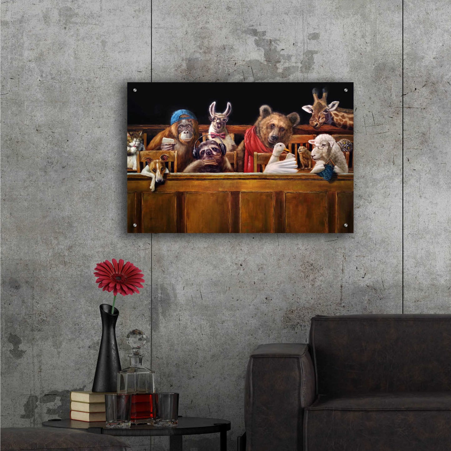 Epic Art 'We The Jury' by Lucia Heffernan, Acrylic Glass Wall Art,36x24