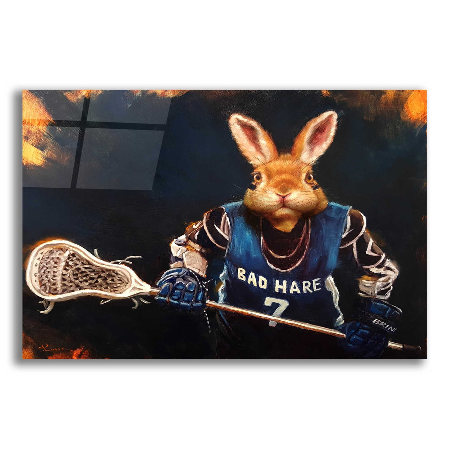 Epic Art 'Game Face No. 2' by Lucia Heffernan, Acrylic Glass Wall Art,16x12