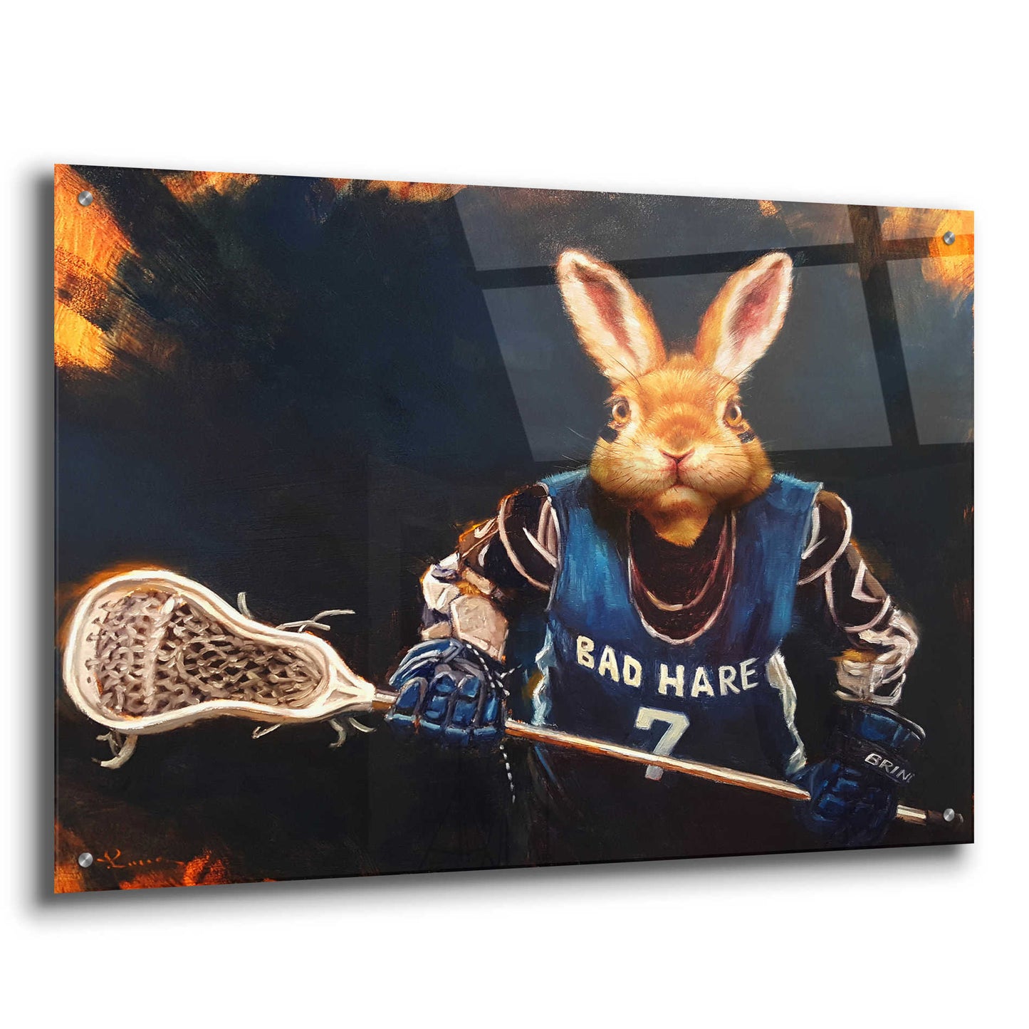 Epic Art 'Game Face No. 2' by Lucia Heffernan, Acrylic Glass Wall Art,36x24