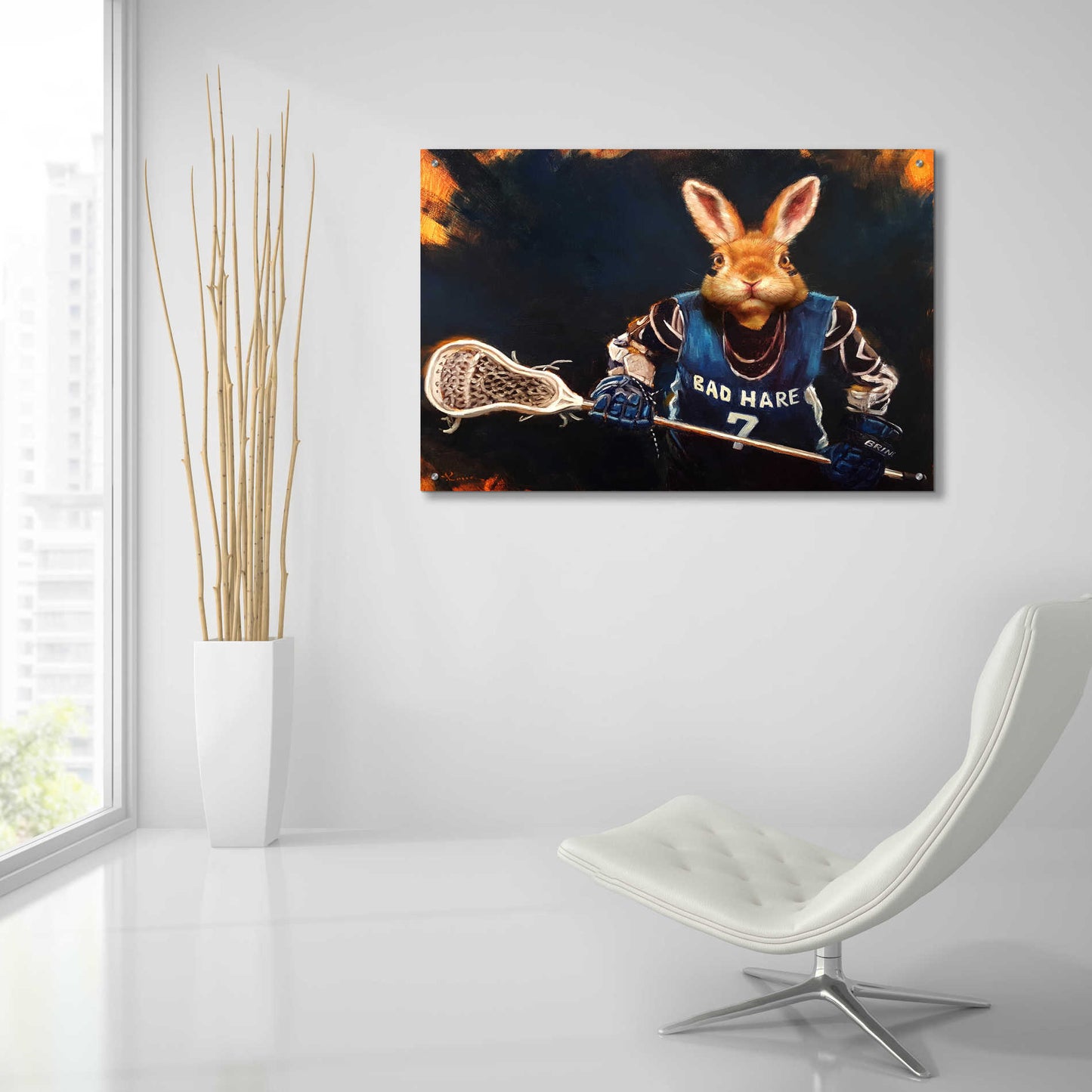 Epic Art 'Game Face No. 2' by Lucia Heffernan, Acrylic Glass Wall Art,36x24