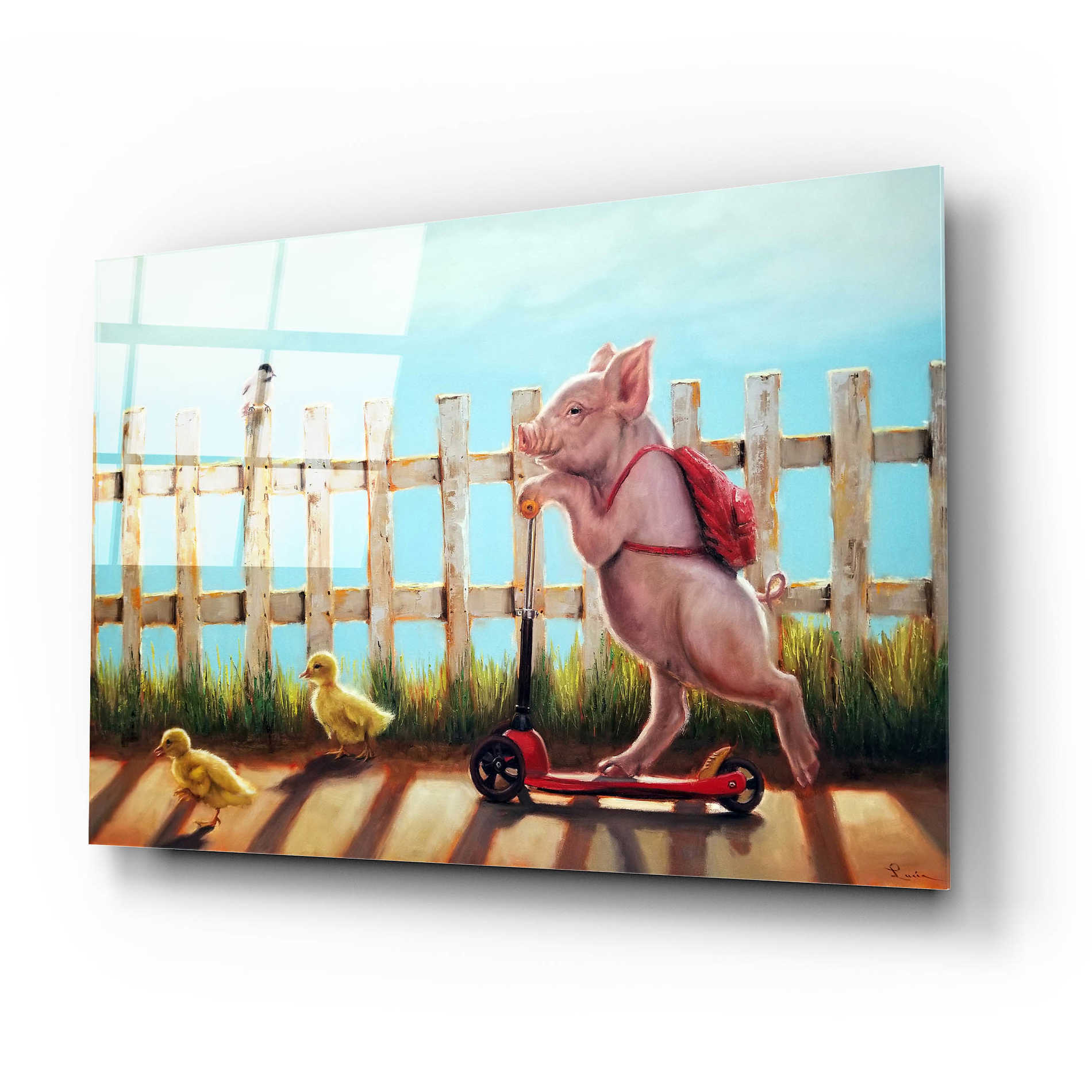 Epic Art 'Summer Stroll' by Lucia Heffernan, Acrylic Glass Wall Art,24x16