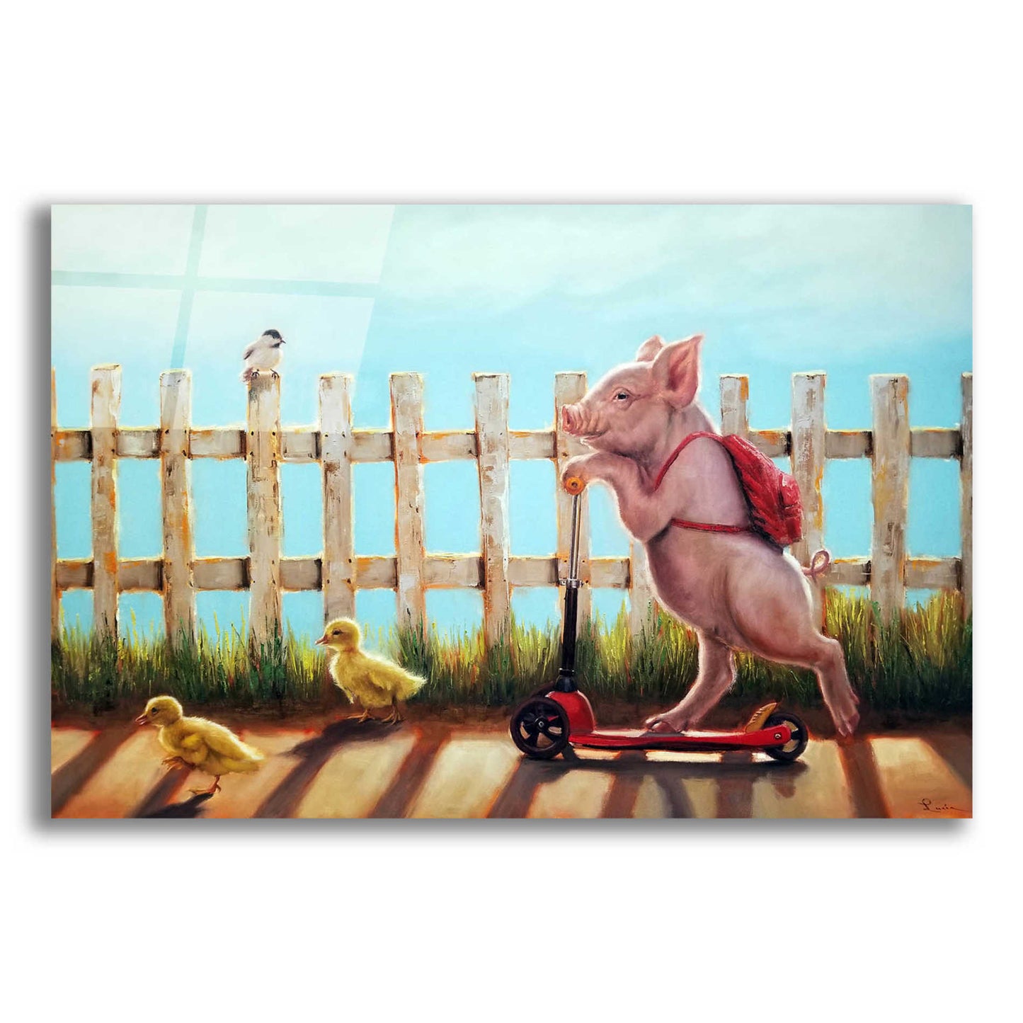 Epic Art 'Summer Stroll' by Lucia Heffernan, Acrylic Glass Wall Art,24x16