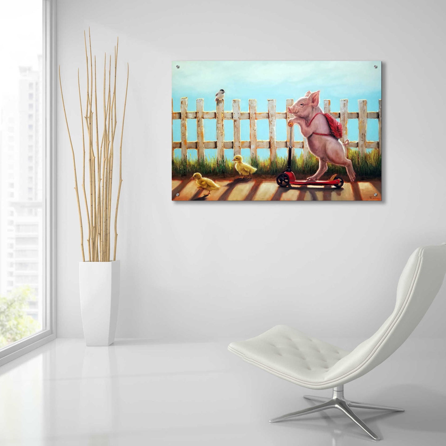 Epic Art 'Summer Stroll' by Lucia Heffernan, Acrylic Glass Wall Art,36x24