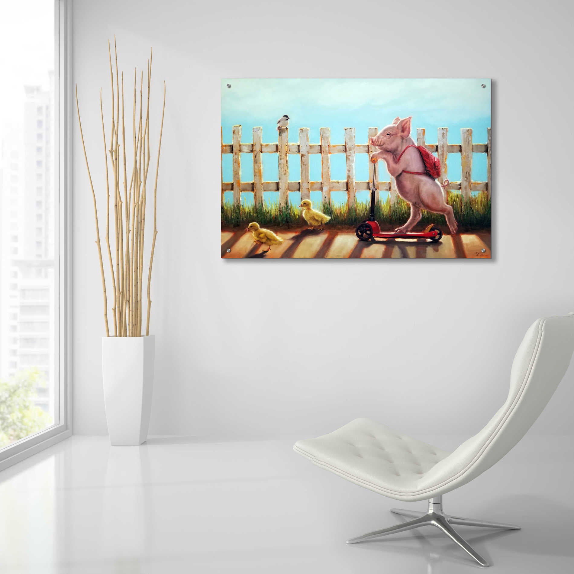 Epic Art 'Summer Stroll' by Lucia Heffernan, Acrylic Glass Wall Art,36x24