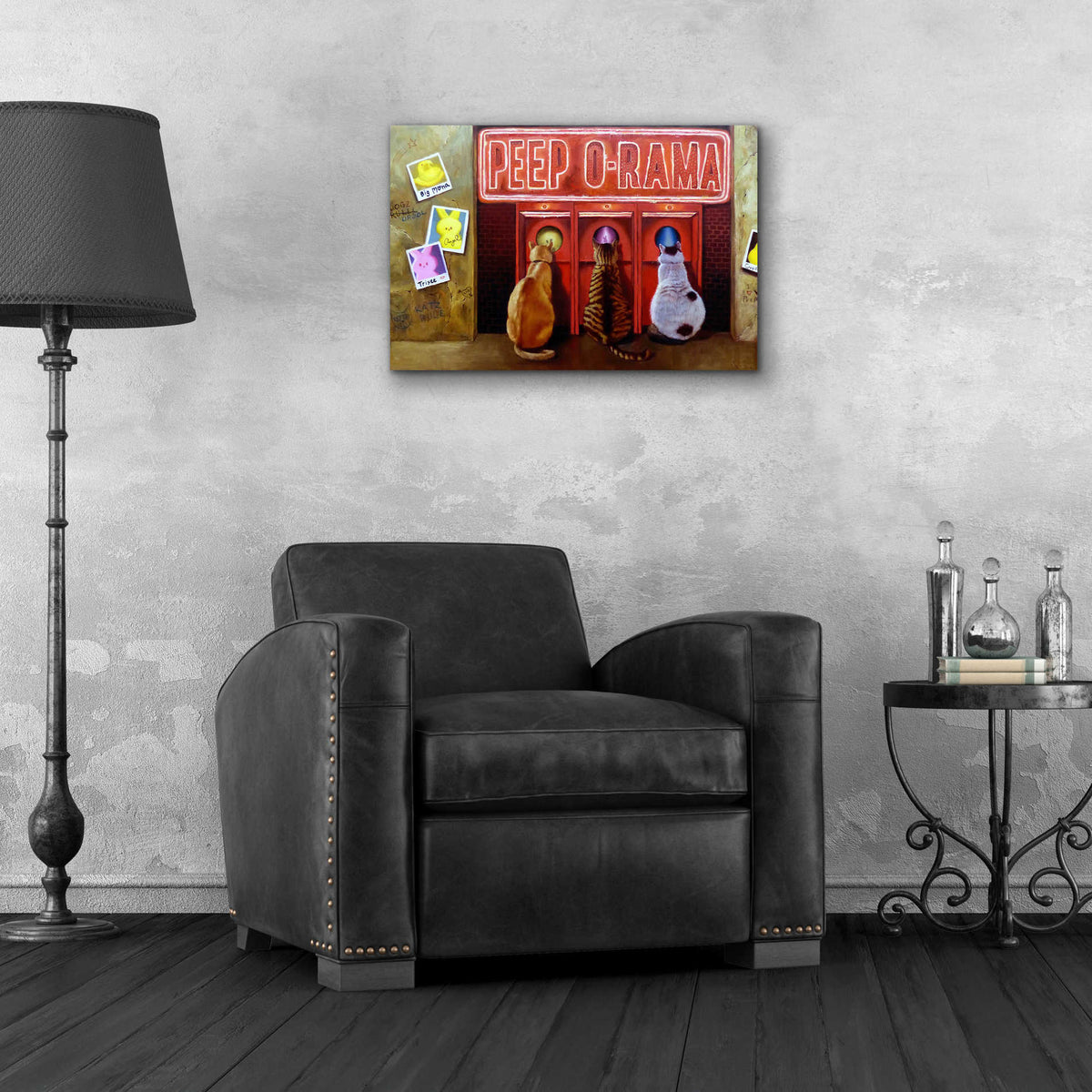 Epic Art 'Peepshow' by Lucia Heffernan, Acrylic Glass Wall Art,24x16