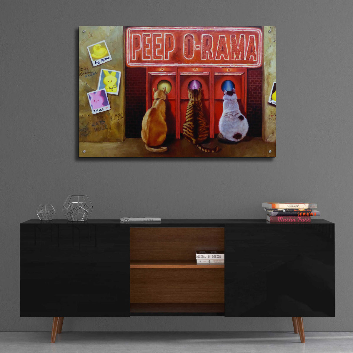 Epic Art 'Peepshow' by Lucia Heffernan, Acrylic Glass Wall Art,36x24