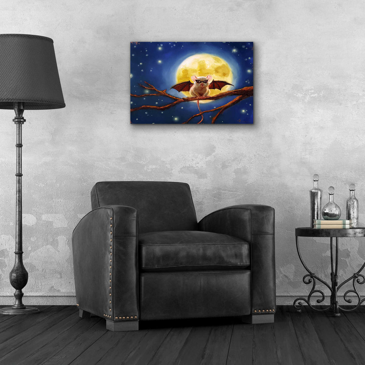 Epic Art 'Fledemaus' by Lucia Heffernan, Acrylic Glass Wall Art,24x16