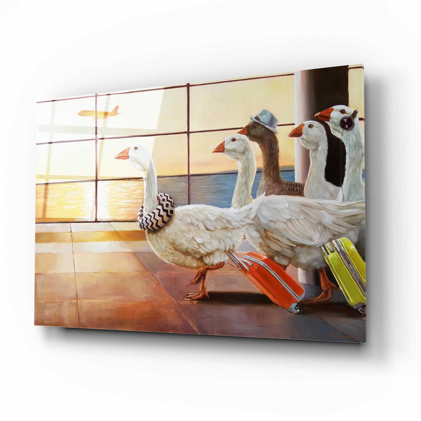 Epic Art 'First Class Migration' by Lucia Heffernan, Acrylic Glass Wall Art,16x12