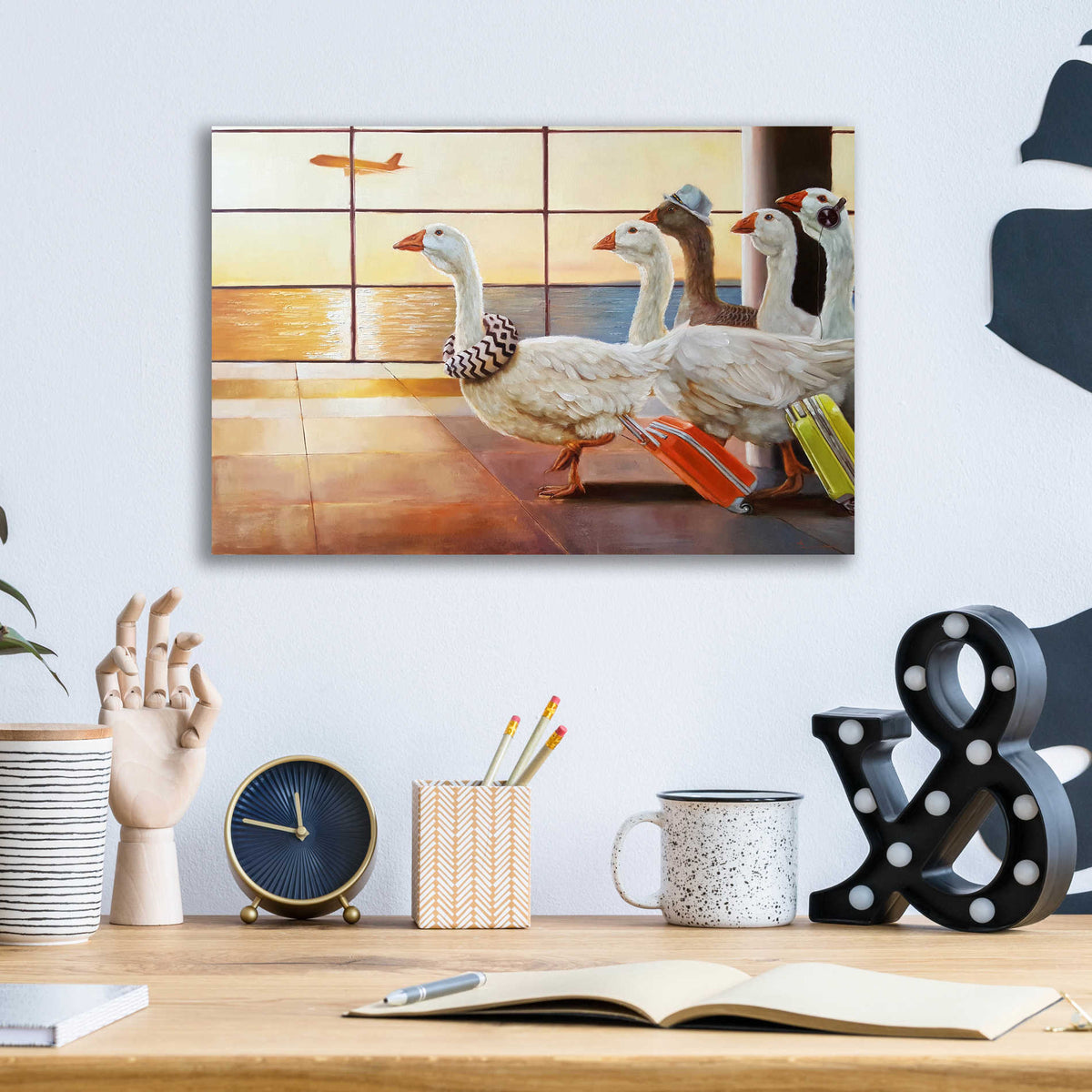 Epic Art 'First Class Migration' by Lucia Heffernan, Acrylic Glass Wall Art,16x12