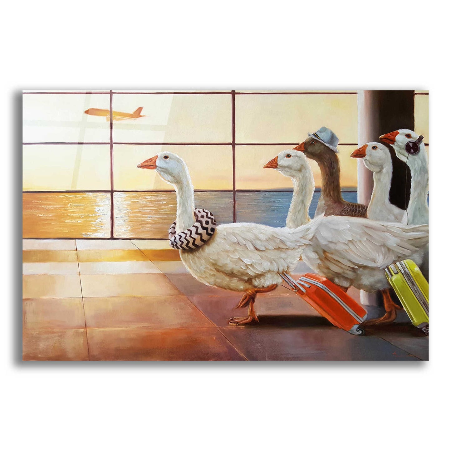 Epic Art 'First Class Migration' by Lucia Heffernan, Acrylic Glass Wall Art,16x12