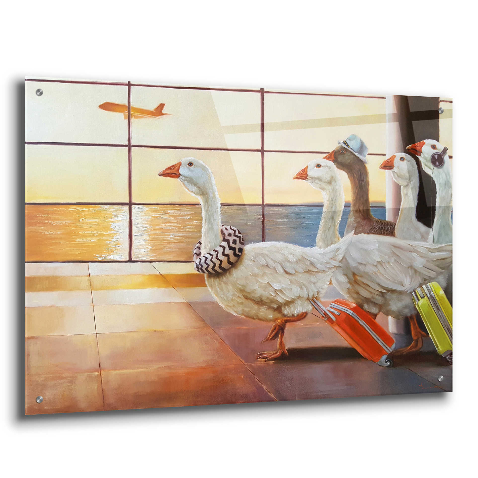 Epic Art 'First Class Migration' by Lucia Heffernan, Acrylic Glass Wall Art,36x24