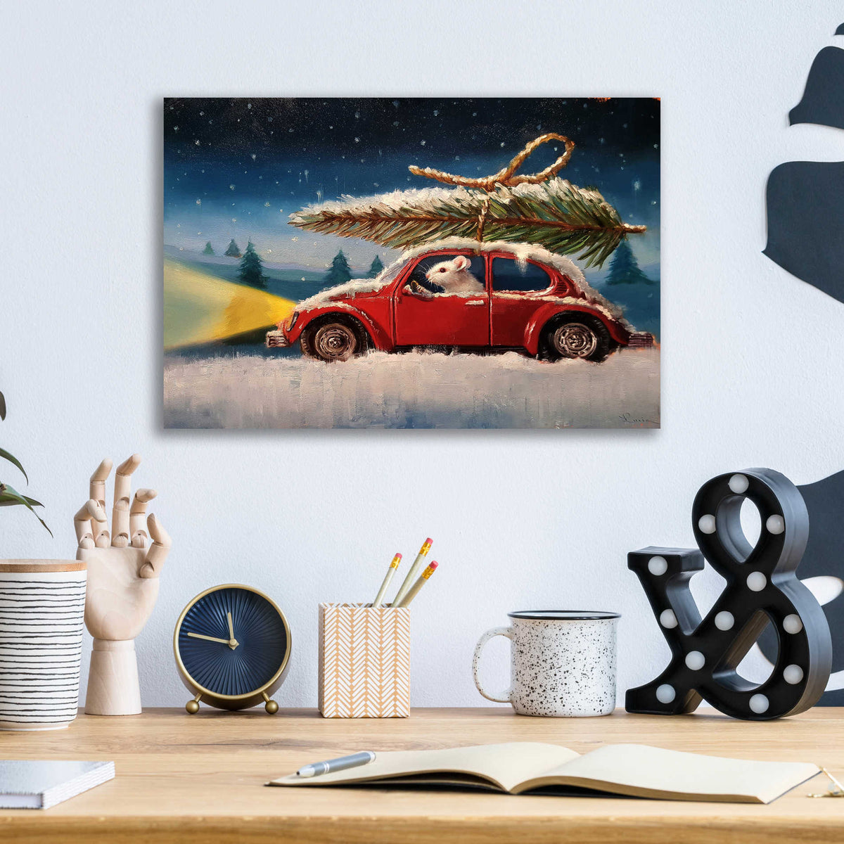 Epic Art 'Tis The Season' by Lucia Heffernan, Acrylic Glass Wall Art,16x12