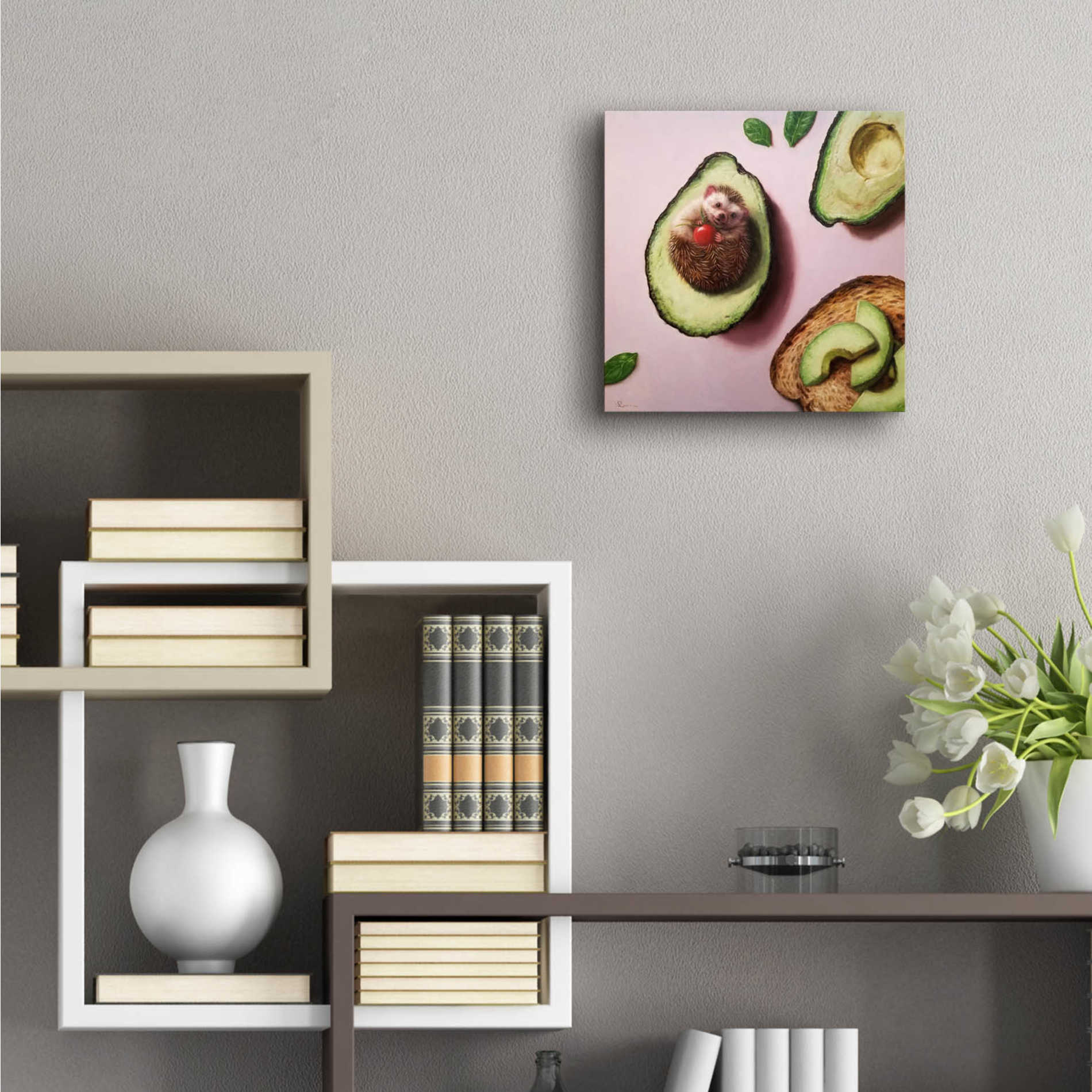 Epic Art 'Avocado Toast' by Lucia Heffernan, Acrylic Glass Wall Art,12x12