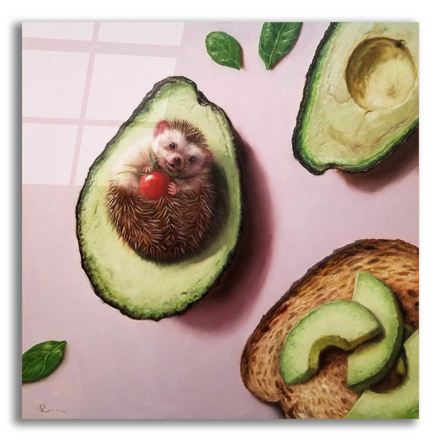 Epic Art 'Avocado Toast' by Lucia Heffernan, Acrylic Glass Wall Art,12x12