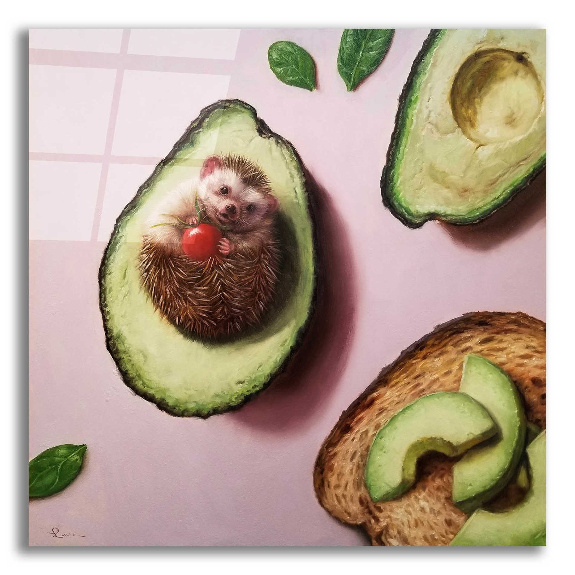 Epic Art 'Avocado Toast' by Lucia Heffernan, Acrylic Glass Wall Art,12x12