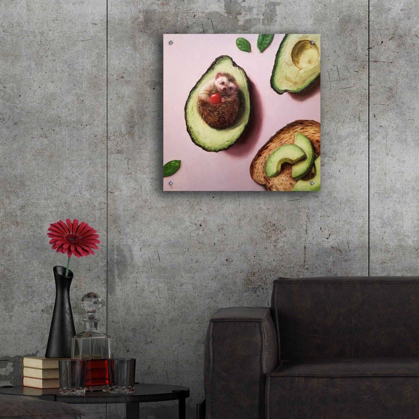 Epic Art 'Avocado Toast' by Lucia Heffernan, Acrylic Glass Wall Art,24x24