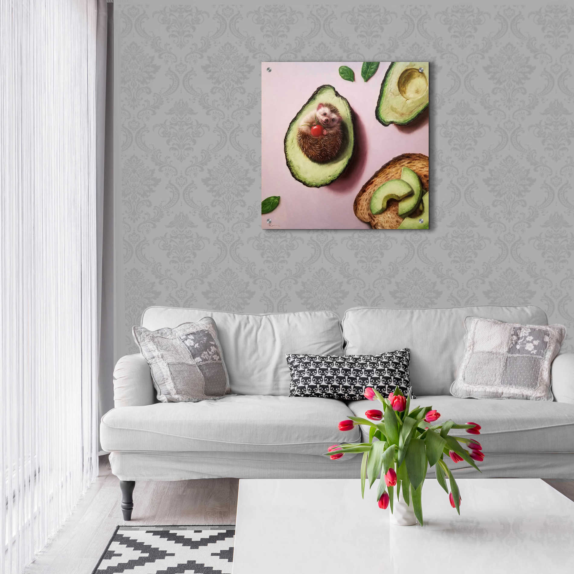 Epic Art 'Avocado Toast' by Lucia Heffernan, Acrylic Glass Wall Art,24x24