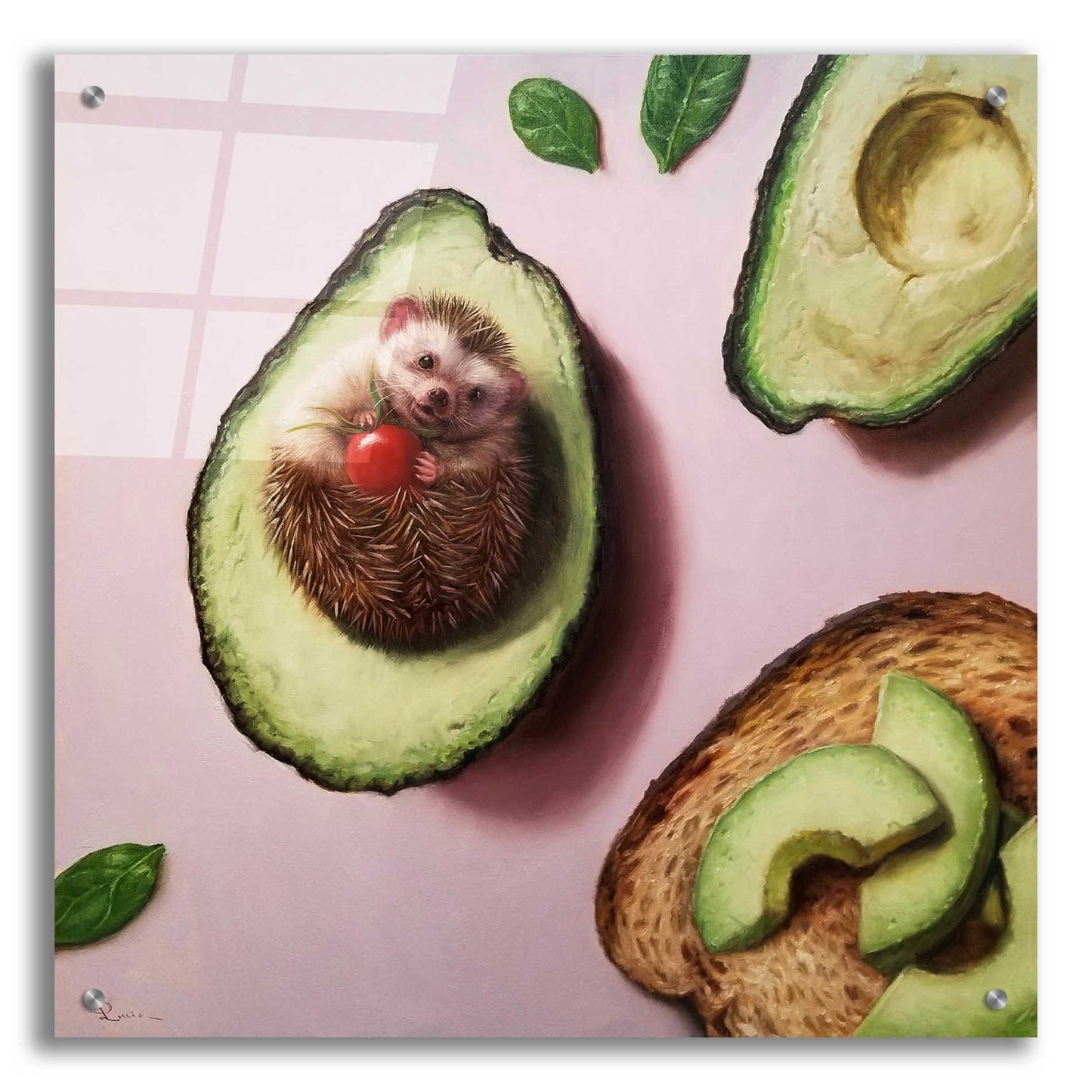 Epic Art 'Avocado Toast' by Lucia Heffernan, Acrylic Glass Wall Art,24x24