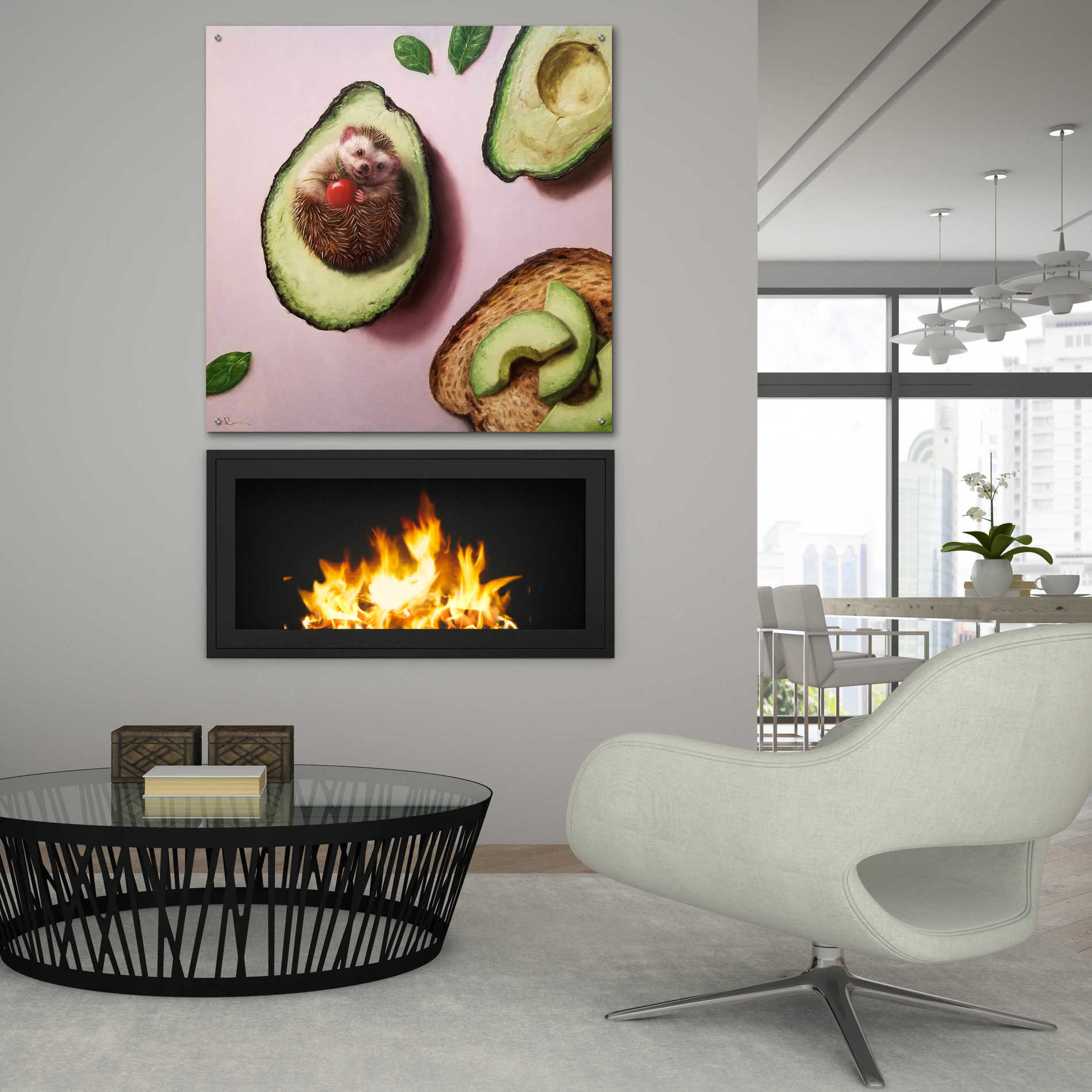 Epic Art 'Avocado Toast' by Lucia Heffernan, Acrylic Glass Wall Art,36x36