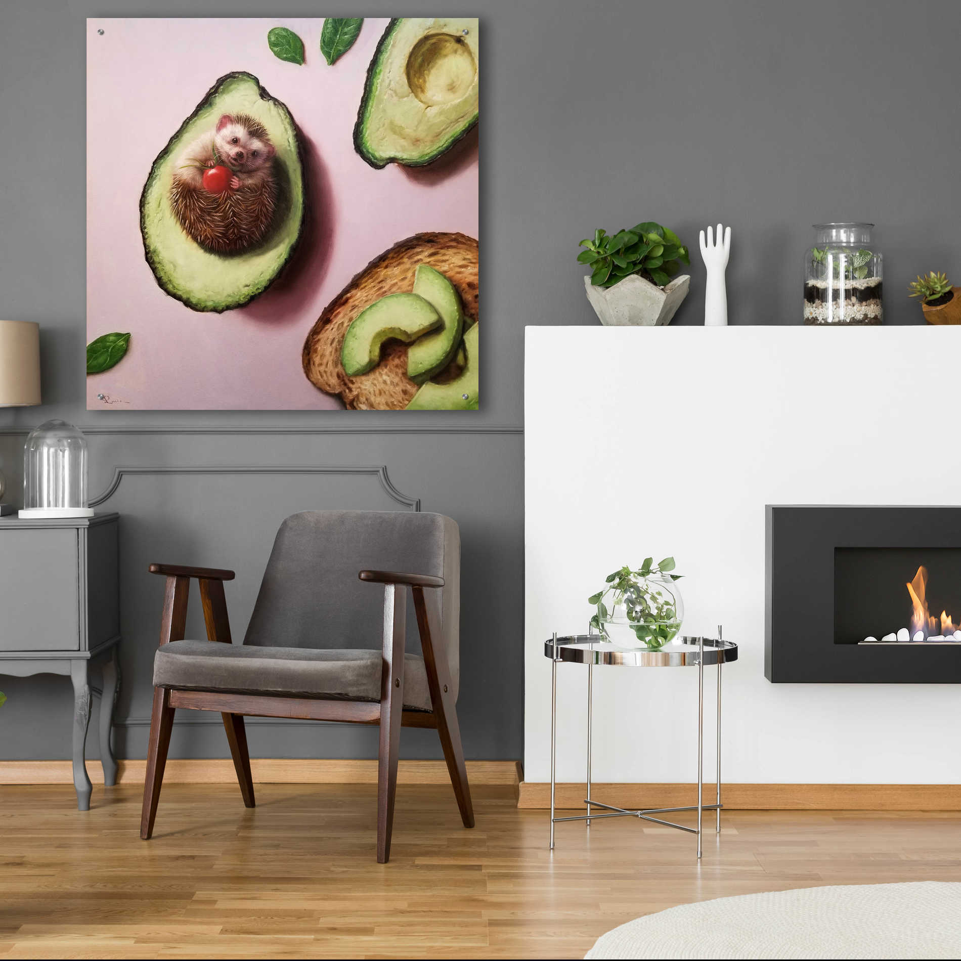 Epic Art 'Avocado Toast' by Lucia Heffernan, Acrylic Glass Wall Art,36x36