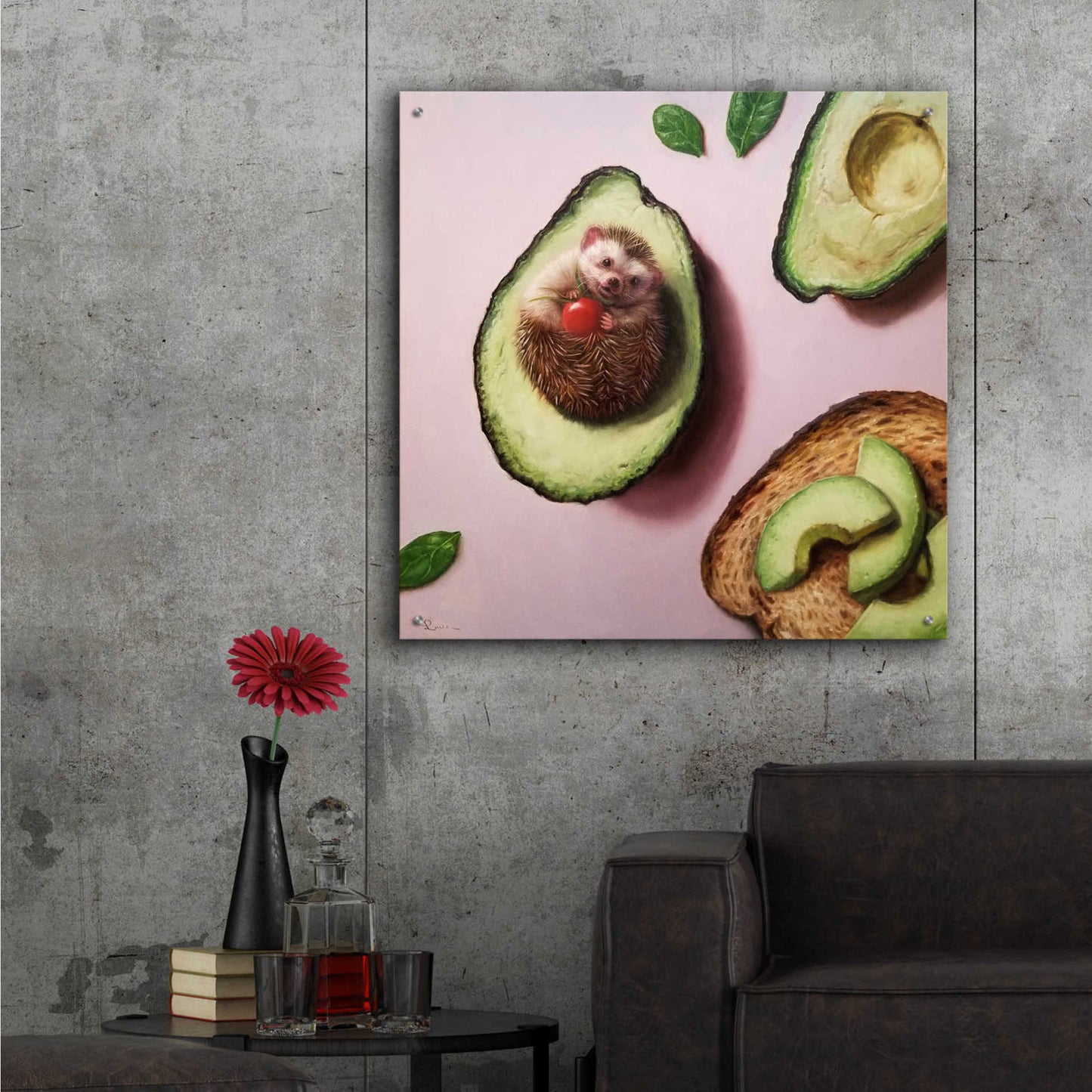 Epic Art 'Avocado Toast' by Lucia Heffernan, Acrylic Glass Wall Art,36x36