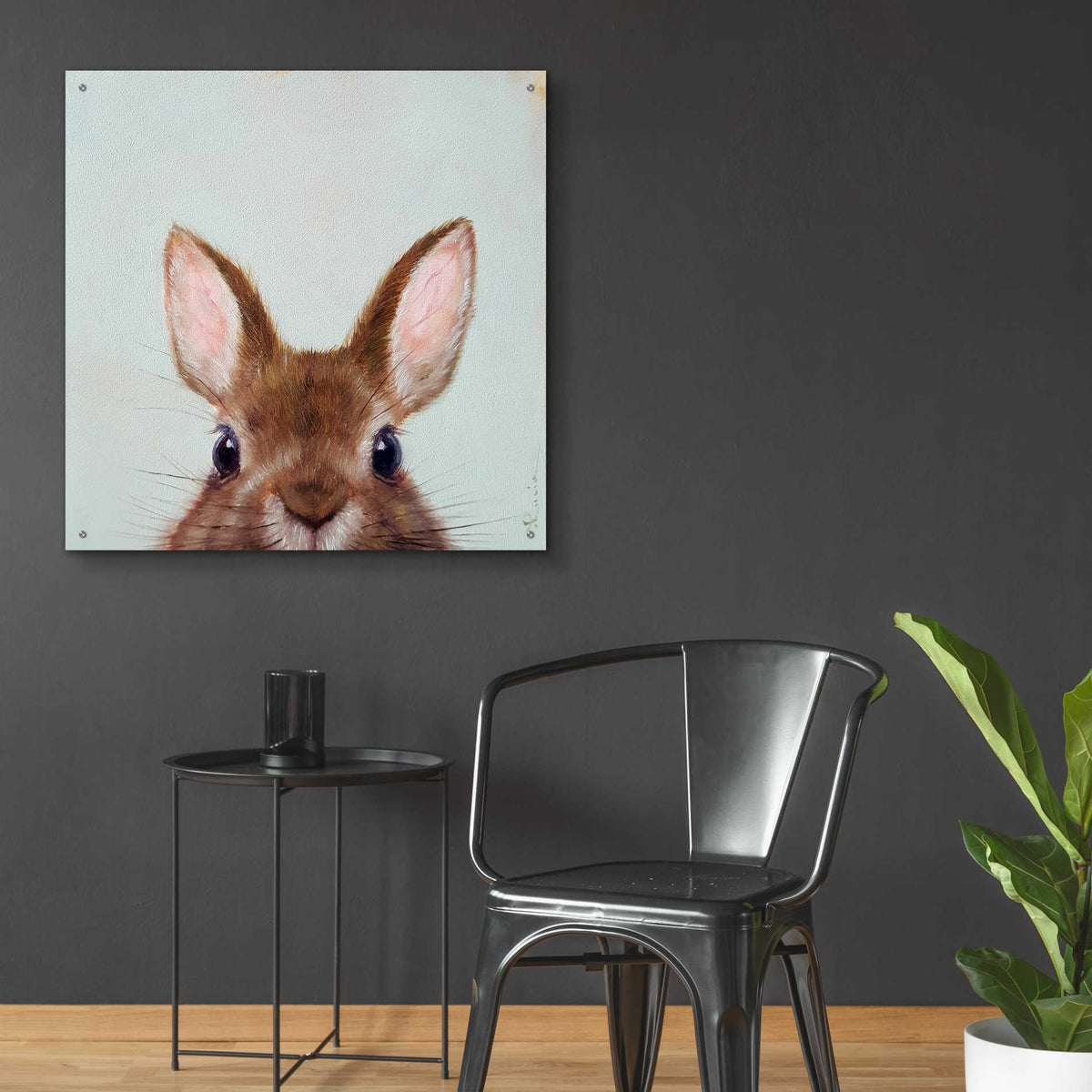 Epic Art 'Peek a Boo' by Lucia Heffernan, Acrylic Glass Wall Art,36x36