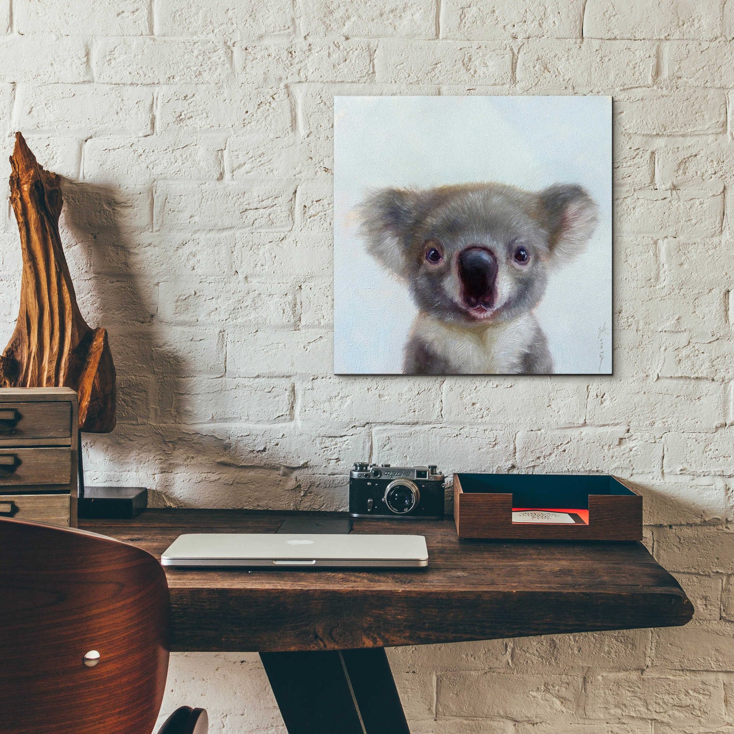 Epic Art 'Lil Koala' by Lucia Heffernan, Acrylic Glass Wall Art,12x12