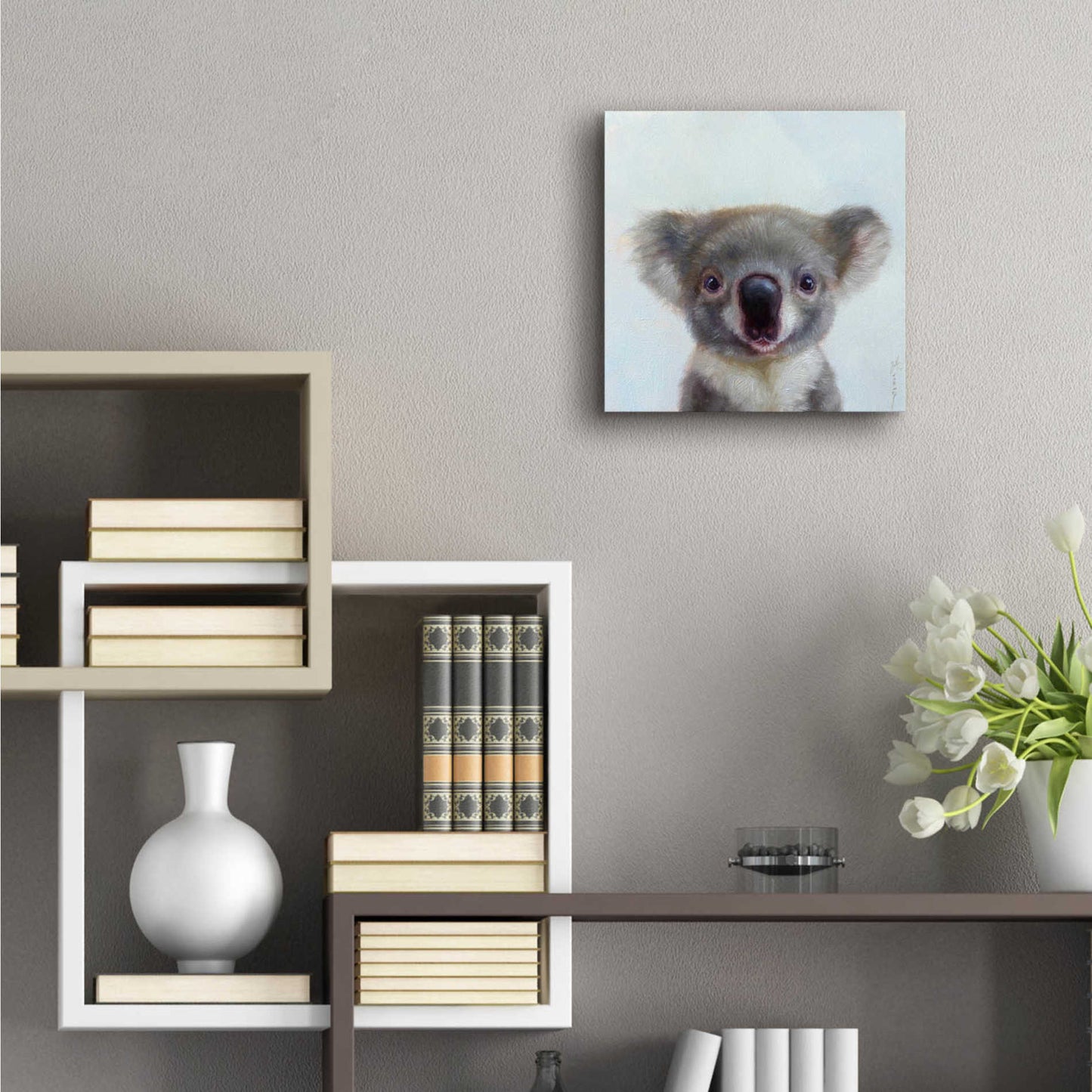 Epic Art 'Lil Koala' by Lucia Heffernan, Acrylic Glass Wall Art,12x12