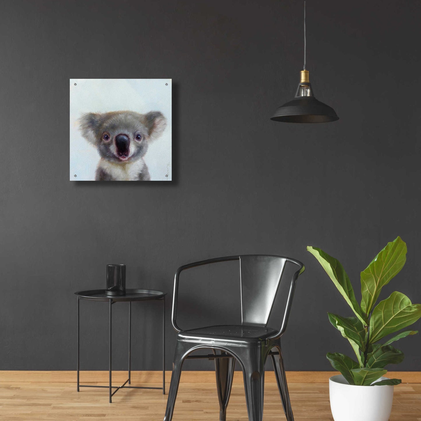 Epic Art 'Lil Koala' by Lucia Heffernan, Acrylic Glass Wall Art,24x24