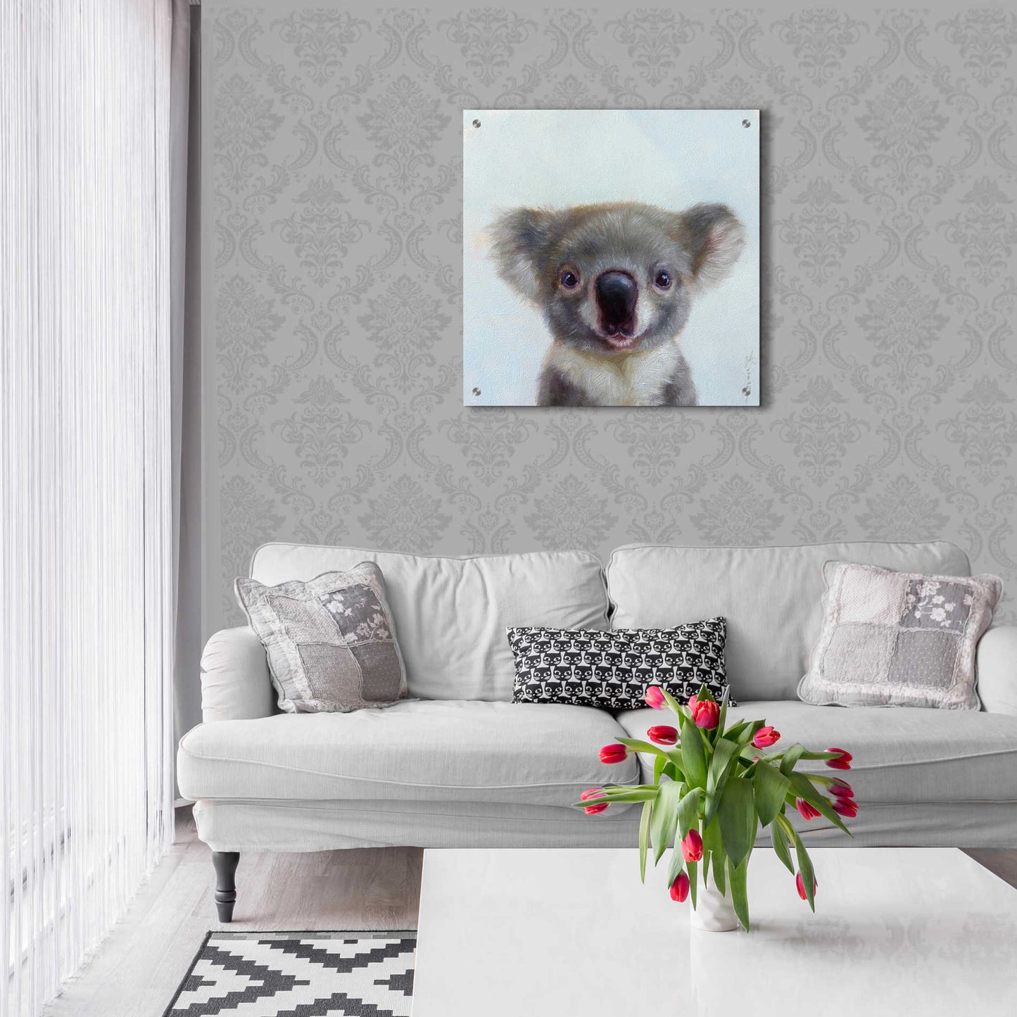 Epic Art 'Lil Koala' by Lucia Heffernan, Acrylic Glass Wall Art,24x24