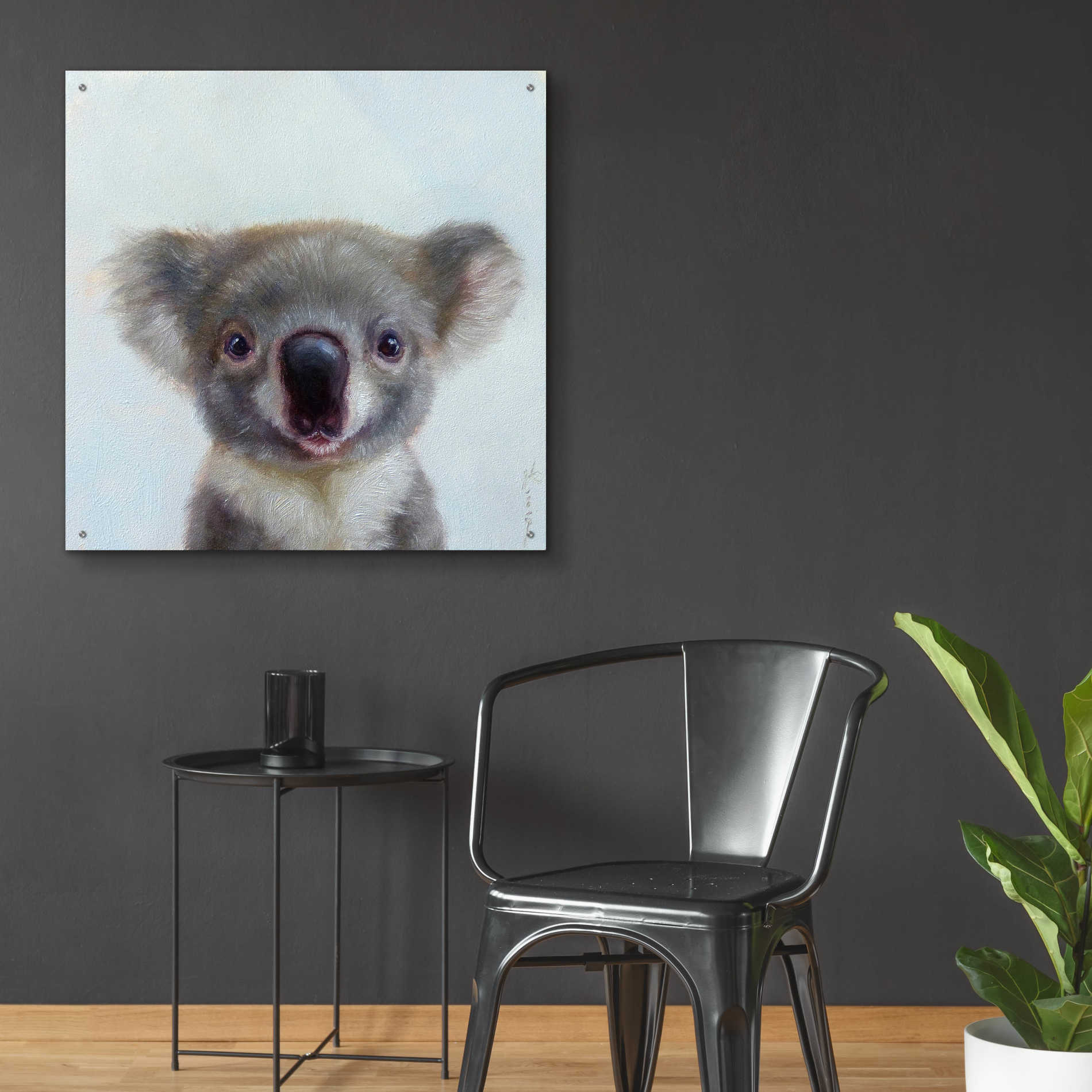 Epic Art 'Lil Koala' by Lucia Heffernan, Acrylic Glass Wall Art,36x36