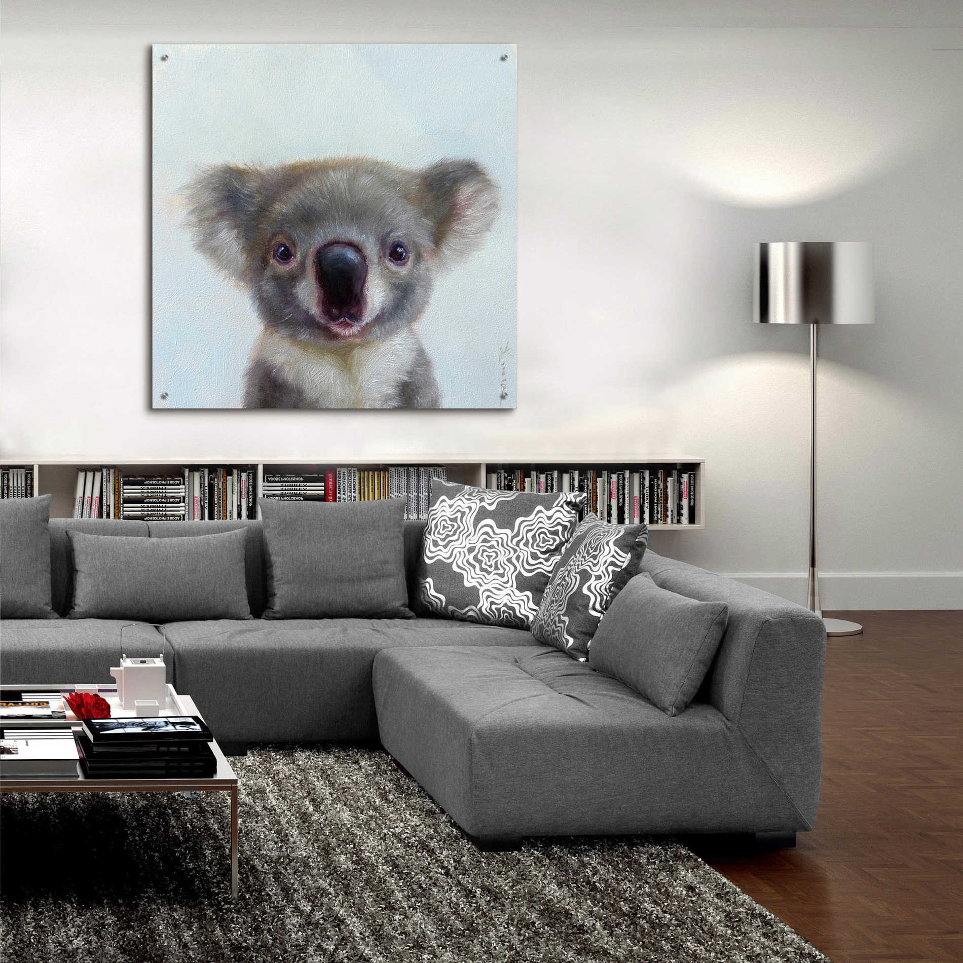 Epic Art 'Lil Koala' by Lucia Heffernan, Acrylic Glass Wall Art,36x36