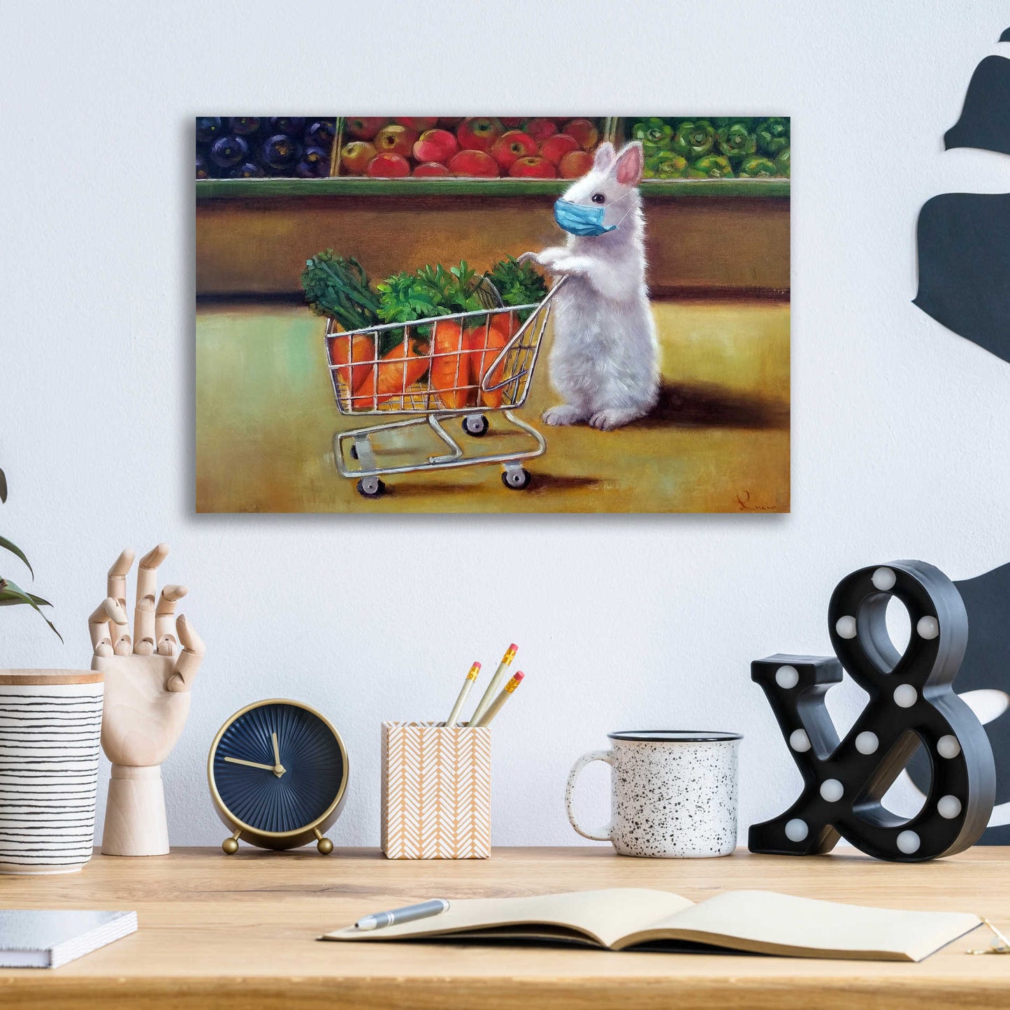 Epic Art 'Quarantine Shopping' by Lucia Heffernan, Acrylic Glass Wall Art,16x12