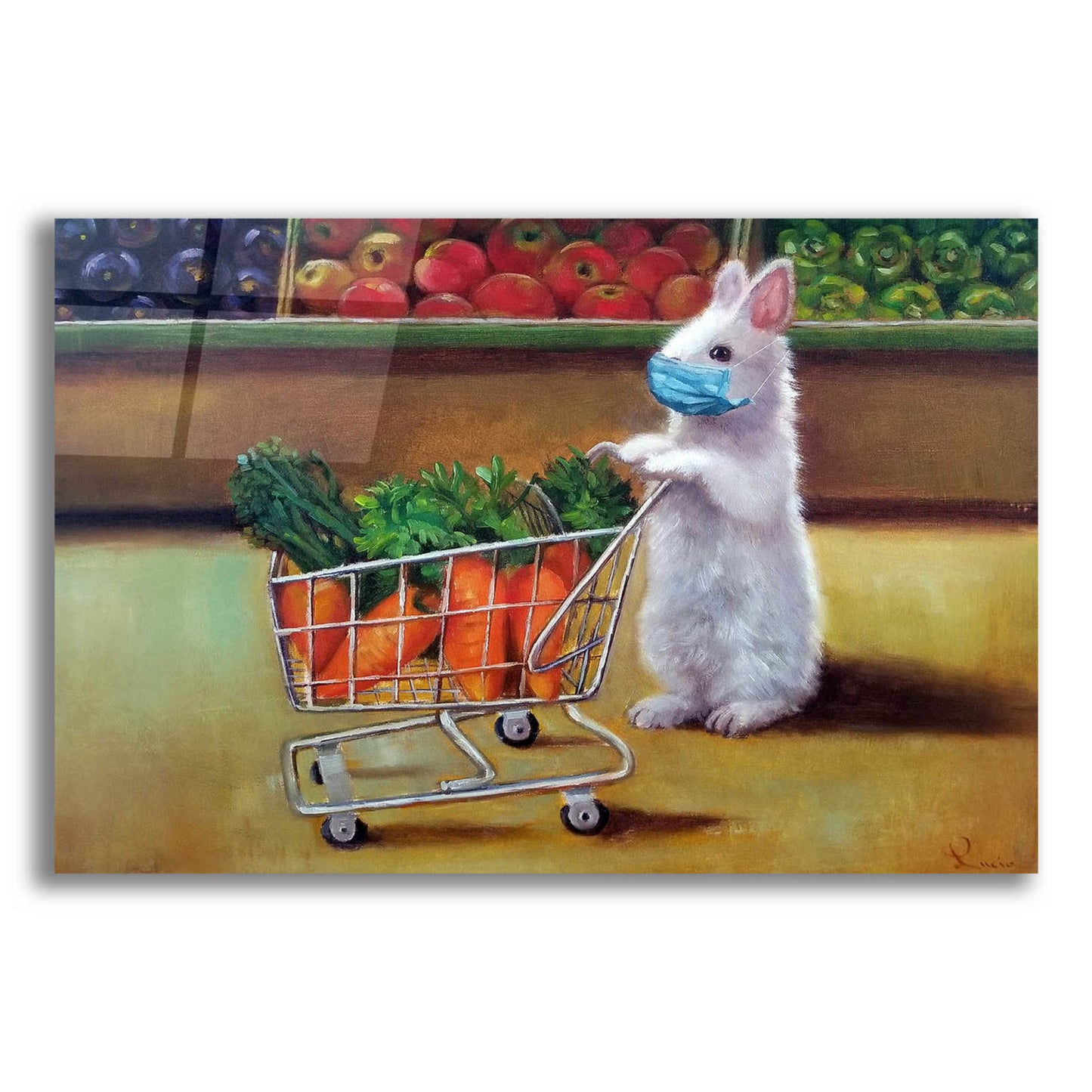 Epic Art 'Quarantine Shopping' by Lucia Heffernan, Acrylic Glass Wall Art,16x12