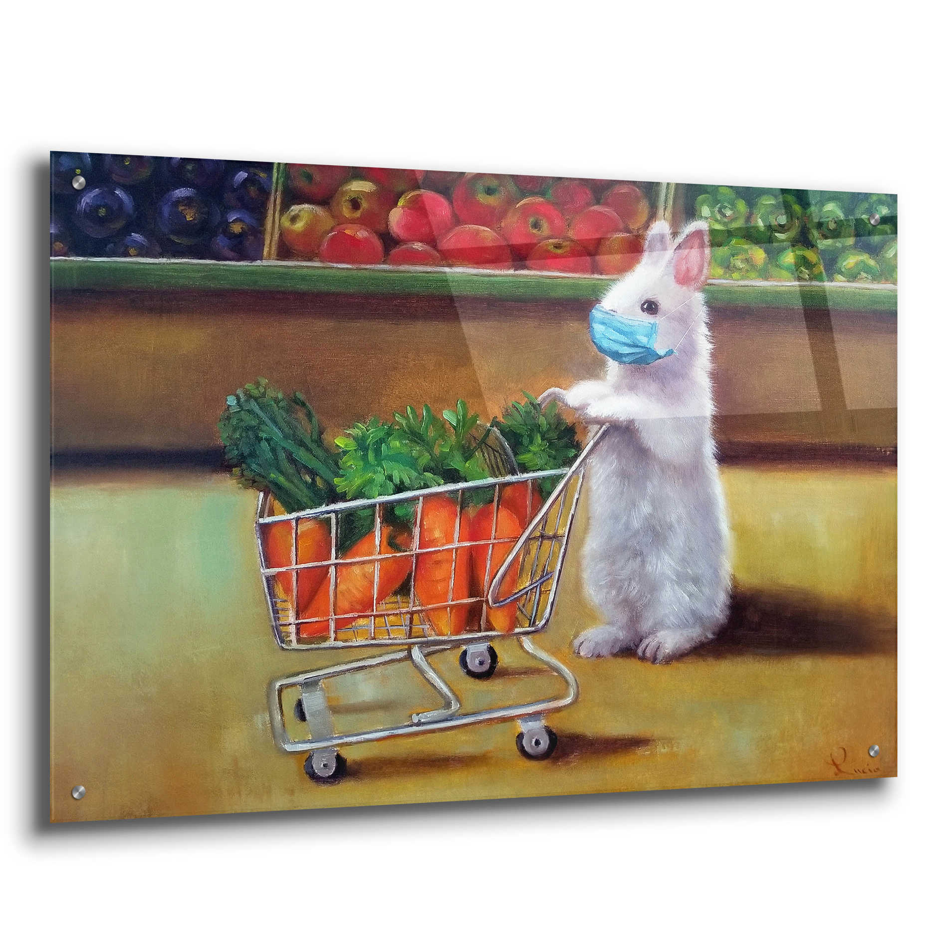 Epic Art 'Quarantine Shopping' by Lucia Heffernan, Acrylic Glass Wall Art,36x24