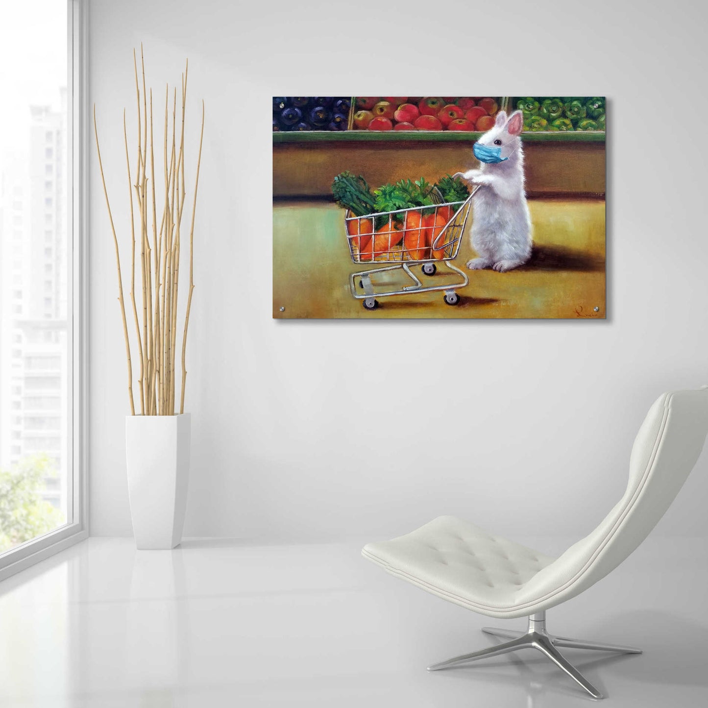 Epic Art 'Quarantine Shopping' by Lucia Heffernan, Acrylic Glass Wall Art,36x24