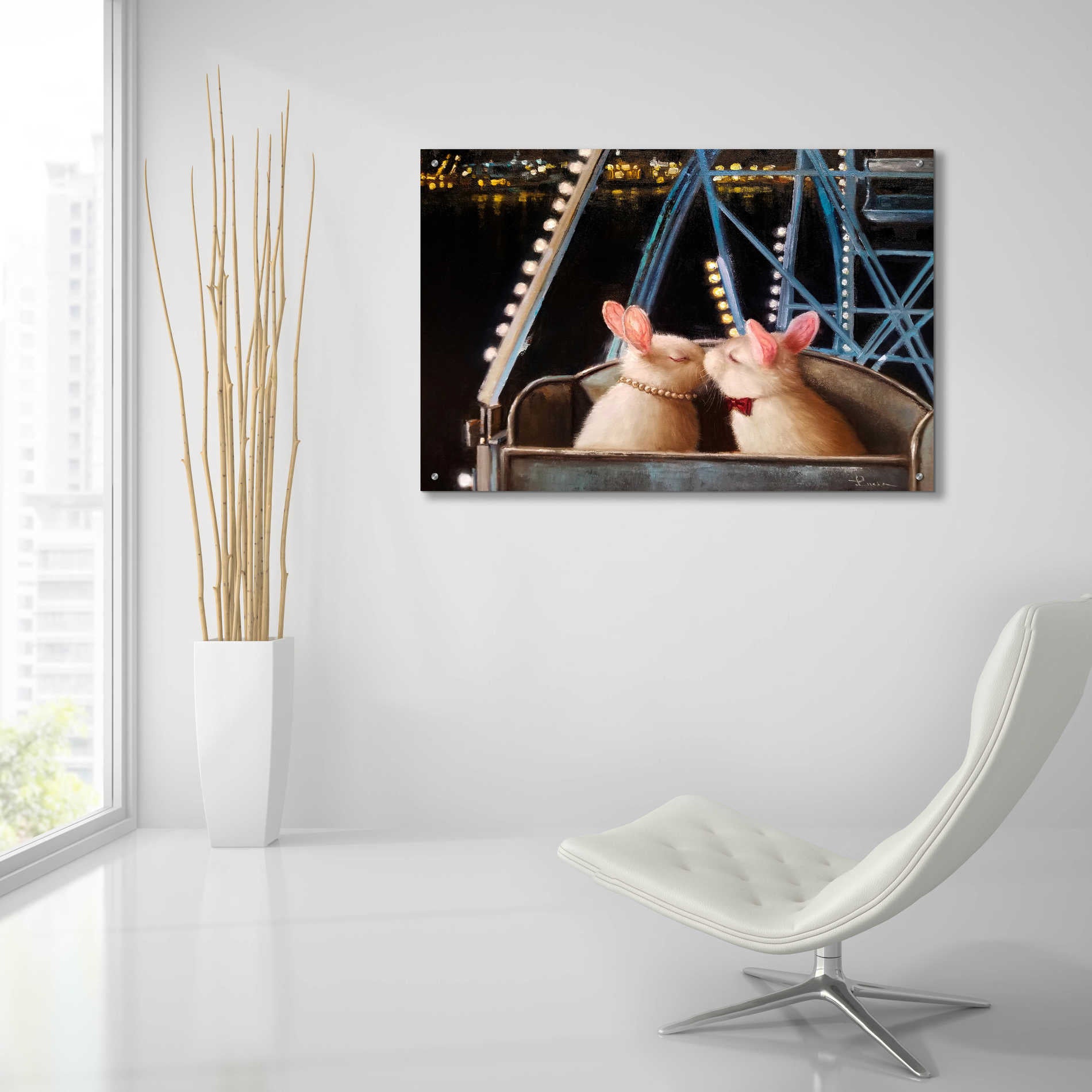 Epic Art 'First Kiss' by Lucia Heffernan, Acrylic Glass Wall Art,36x24